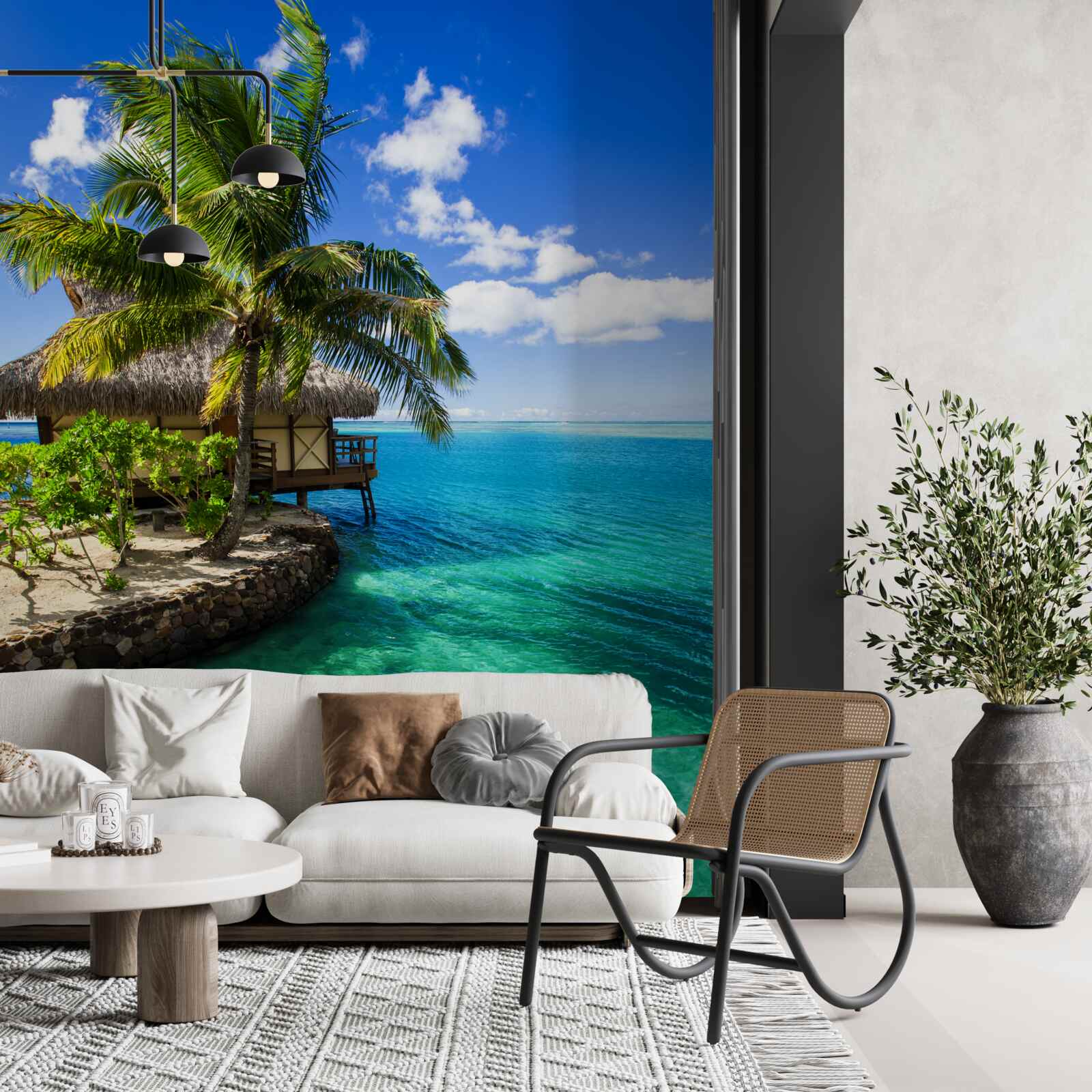 Fototapeta plážový dom na Maldivách