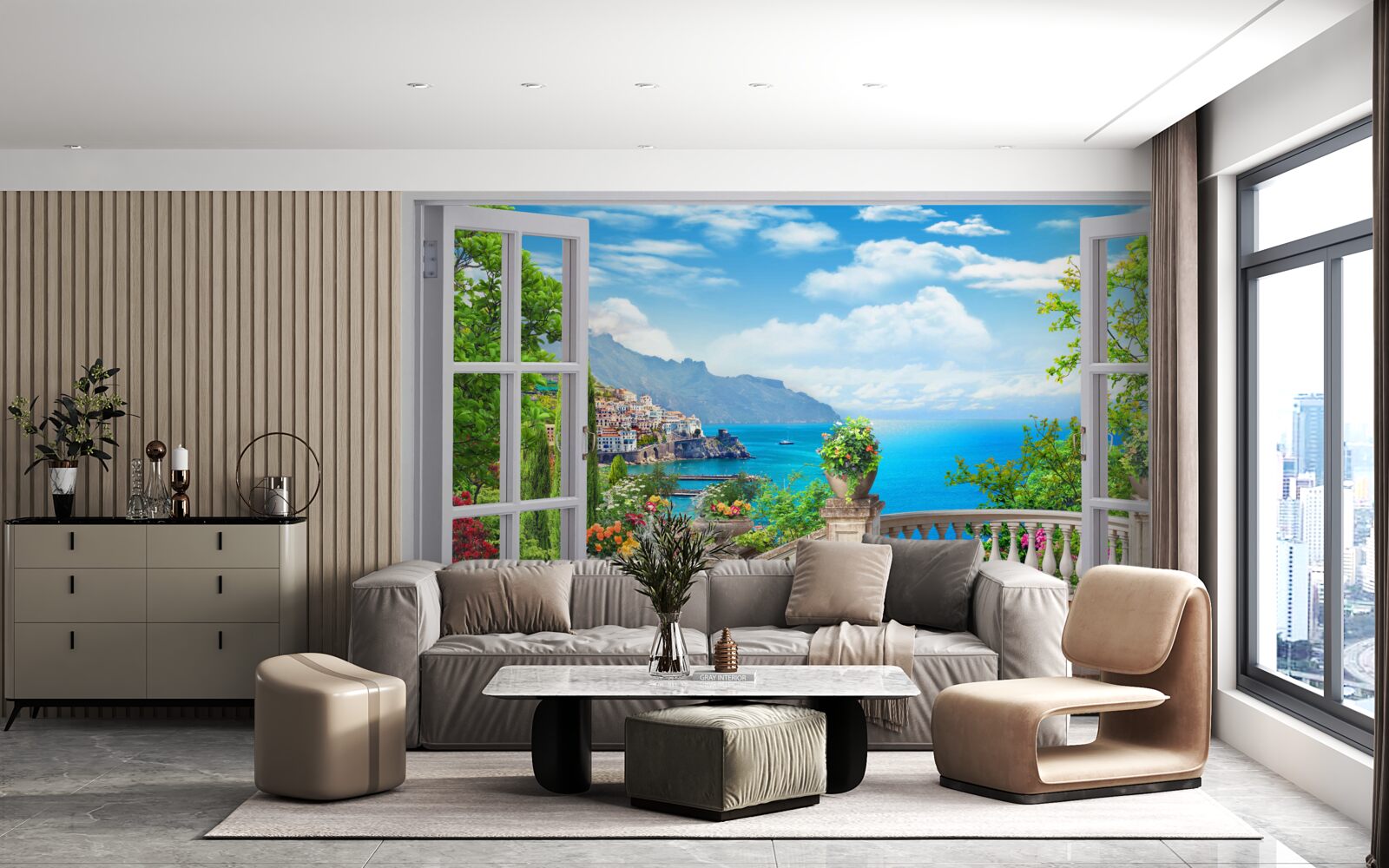 Fototapeta existencia lesa s verandou