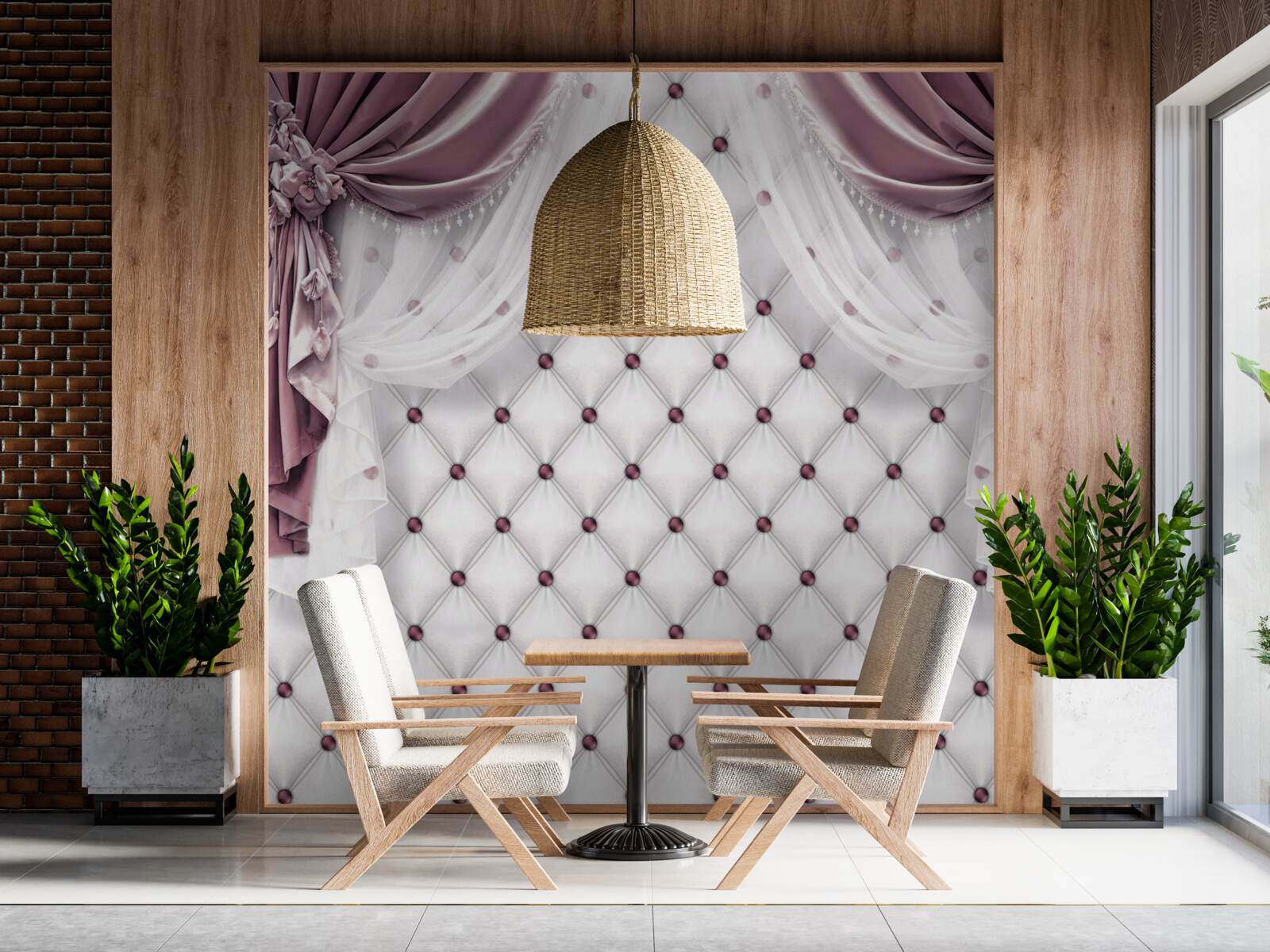 Fototapeta levanduľové závesy