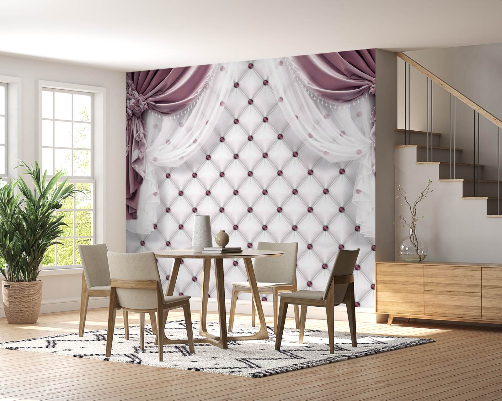 Fototapeta levanduľové závesy