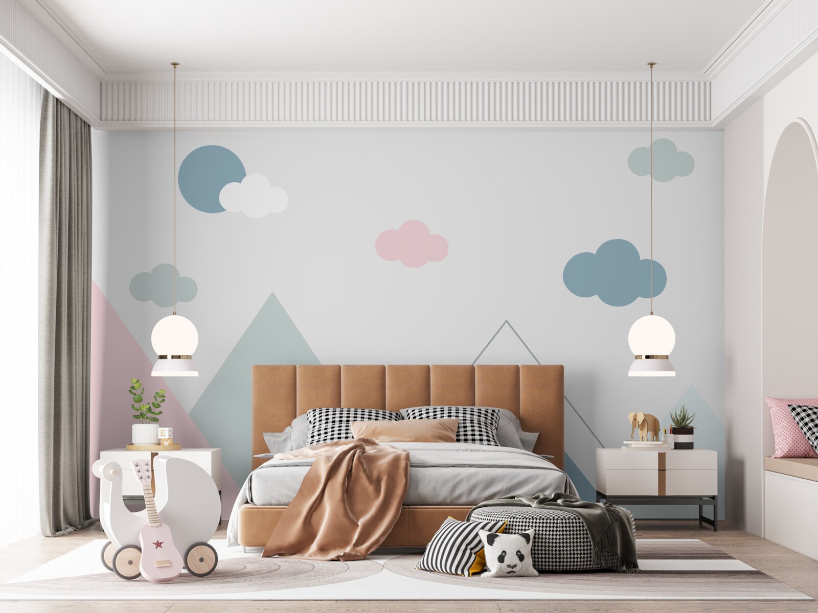 Fototapeta mraky a vrcholy