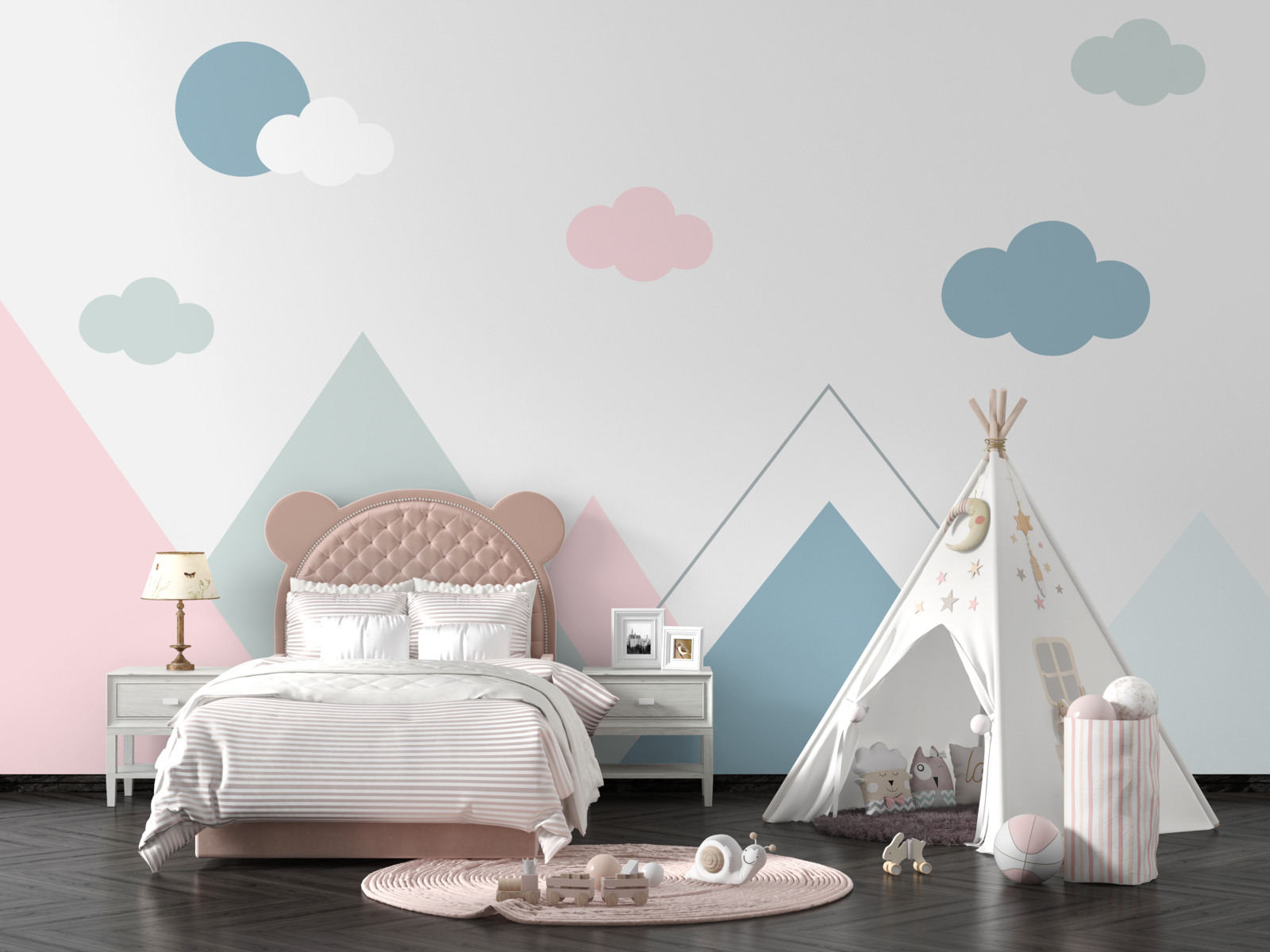 Fototapeta mraky a vrcholy