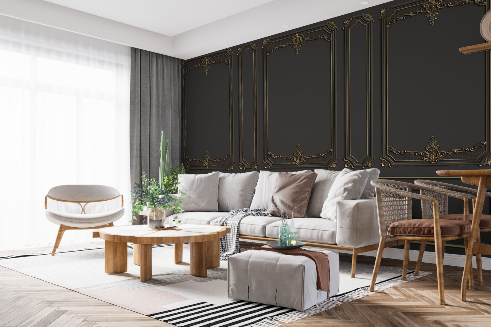 Fototapeta tradičná vnútorná stena