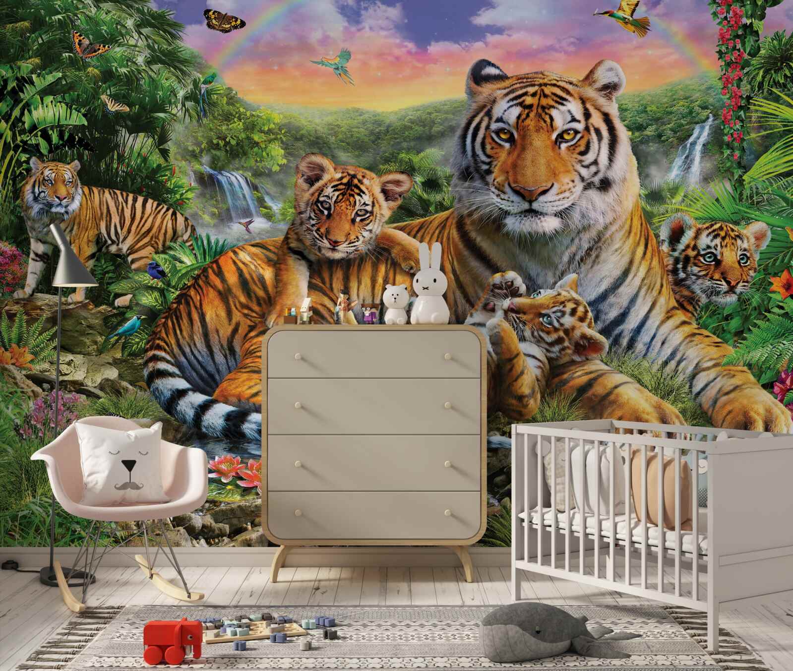 Fototapeta tigrí rodinka