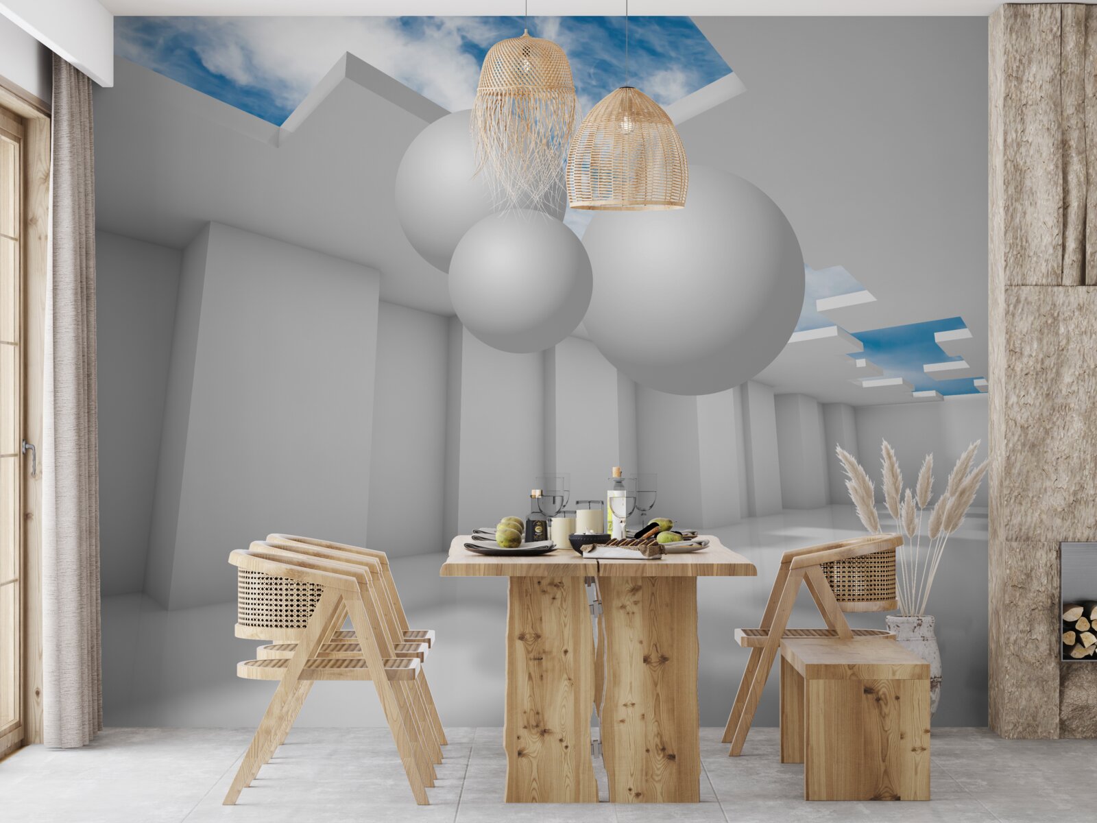 Fototapeta svetlý sklad