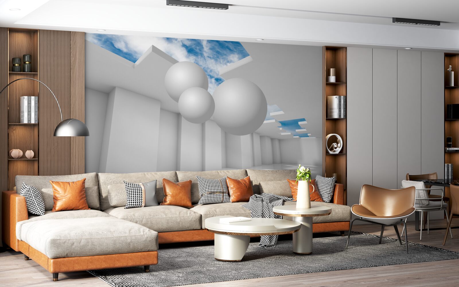 Fototapeta svetlý sklad