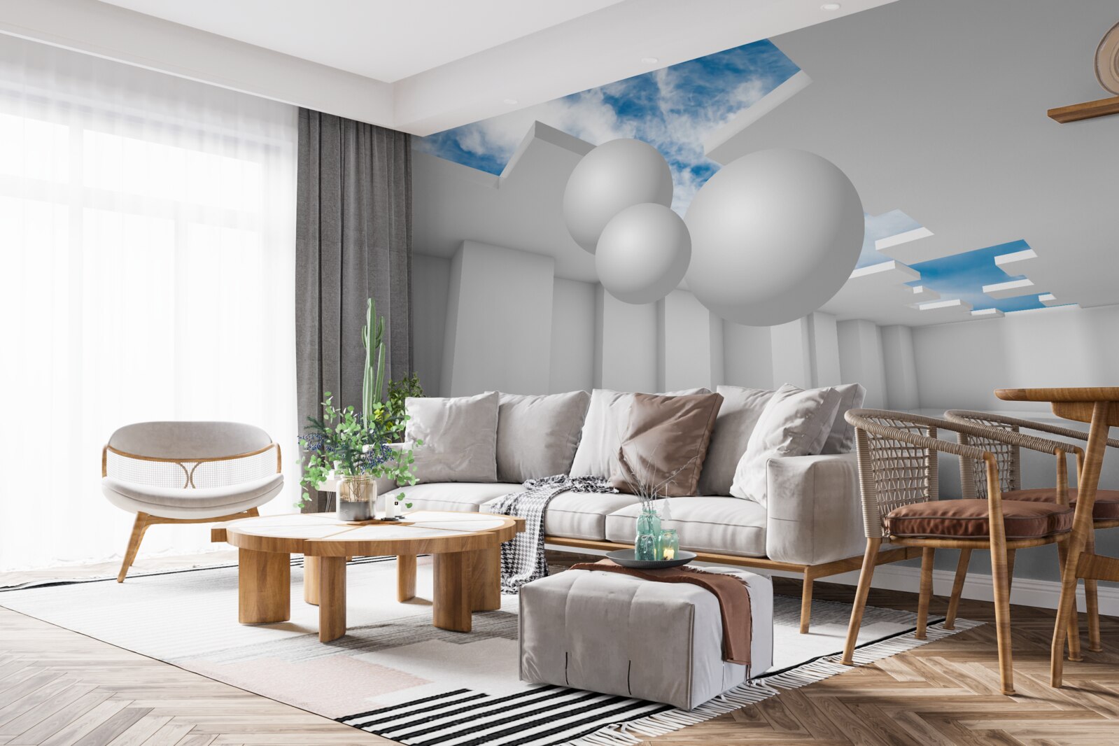 Fototapeta svetlý sklad