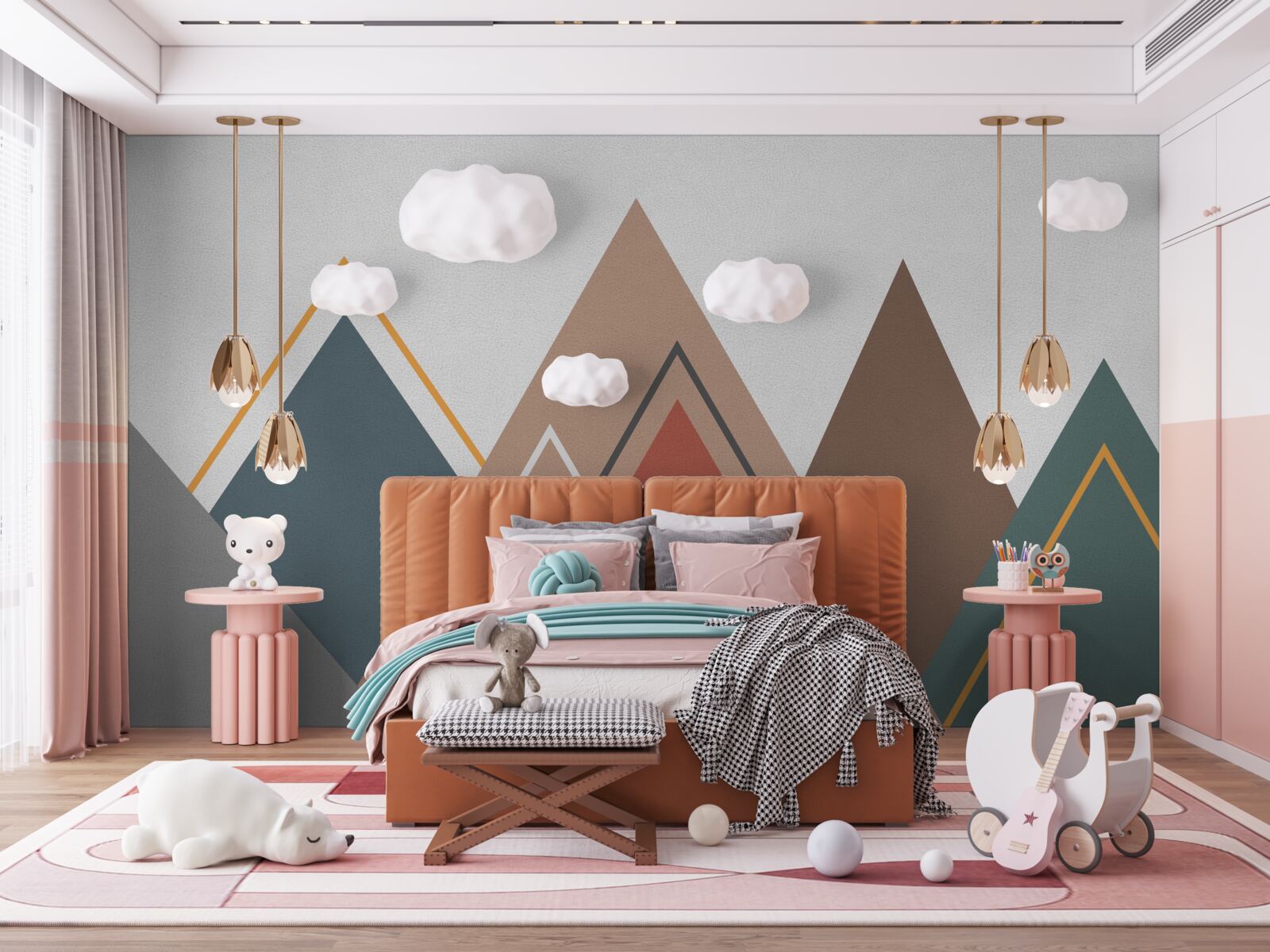 Fototapeta hory v abstrakcie