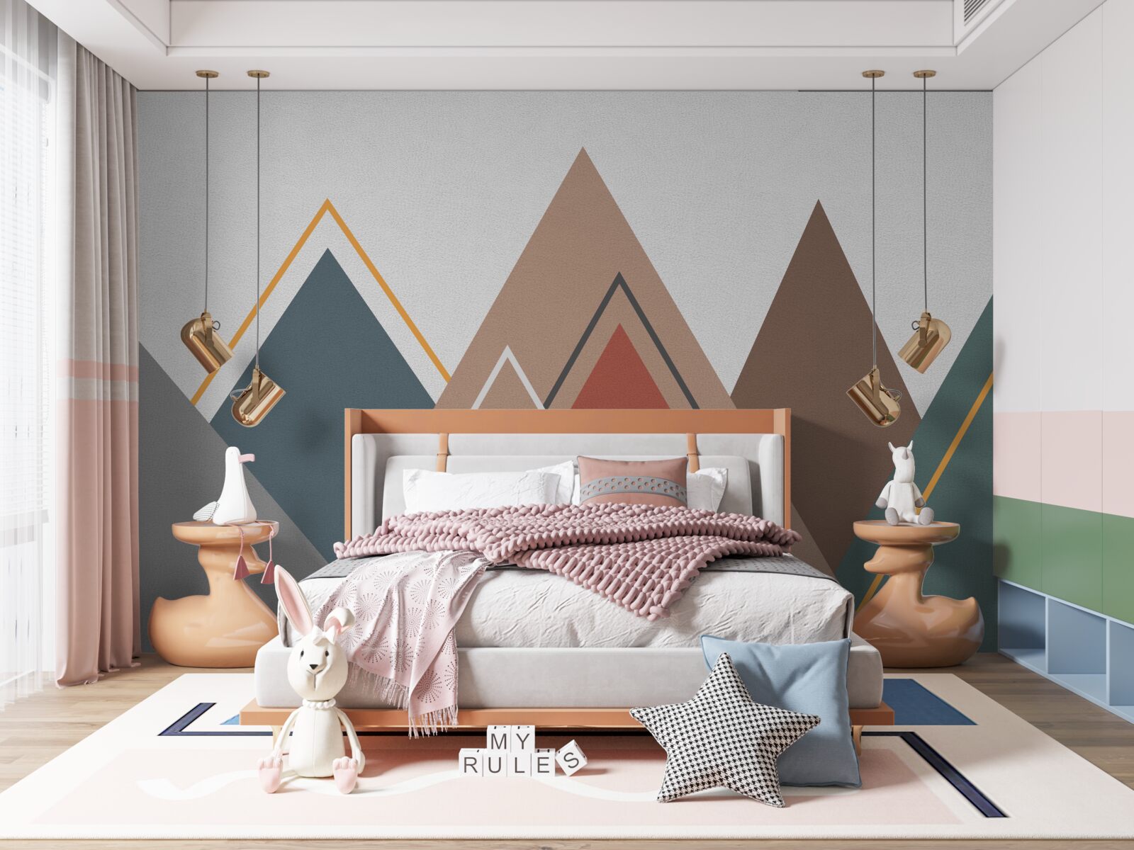 Fototapeta hory v abstrakcie