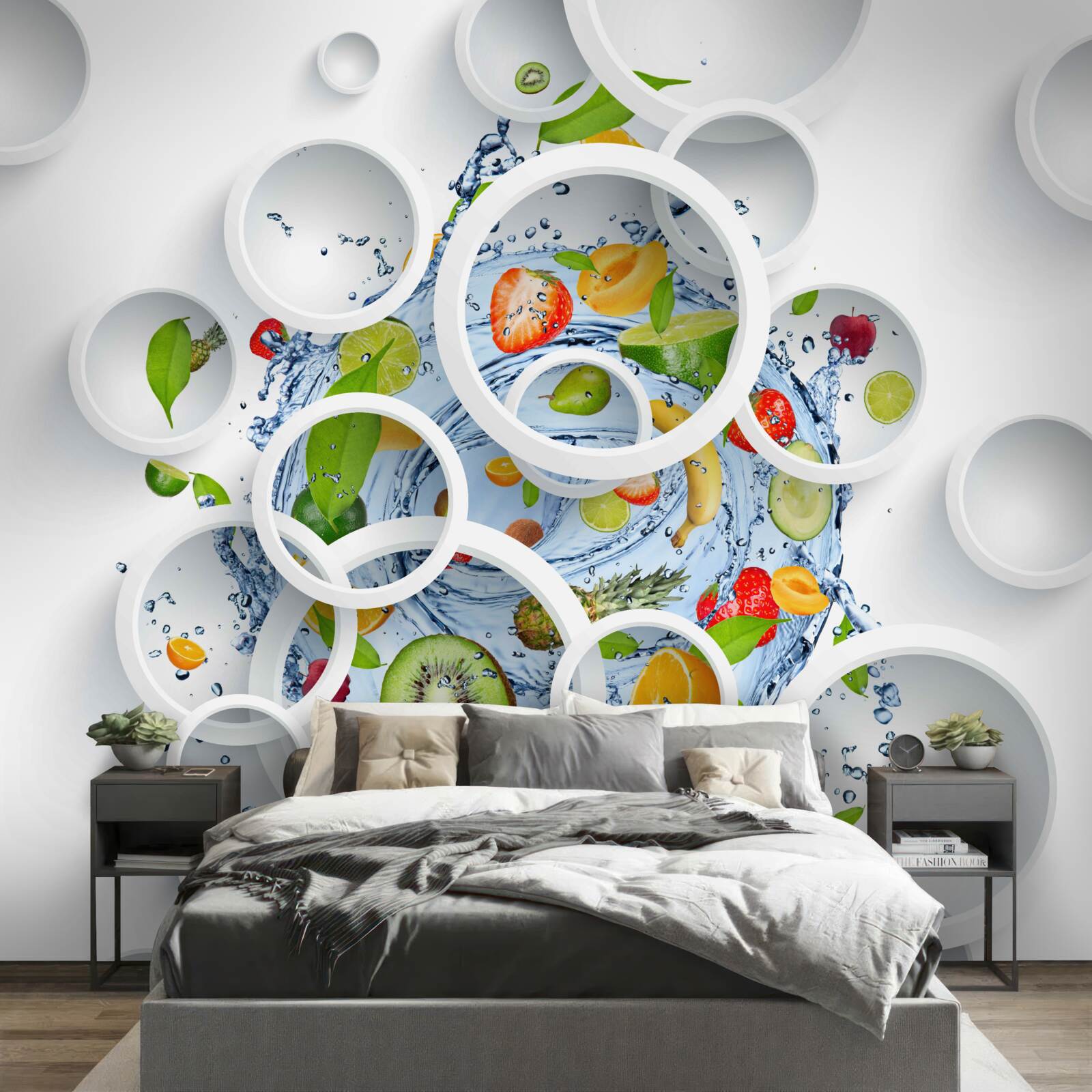 Fototapeta biela drobivá a ovocná