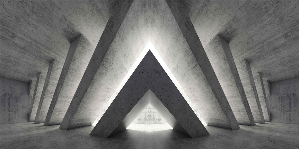 Fototapeta dlhá chodba vo futuristickom štýle