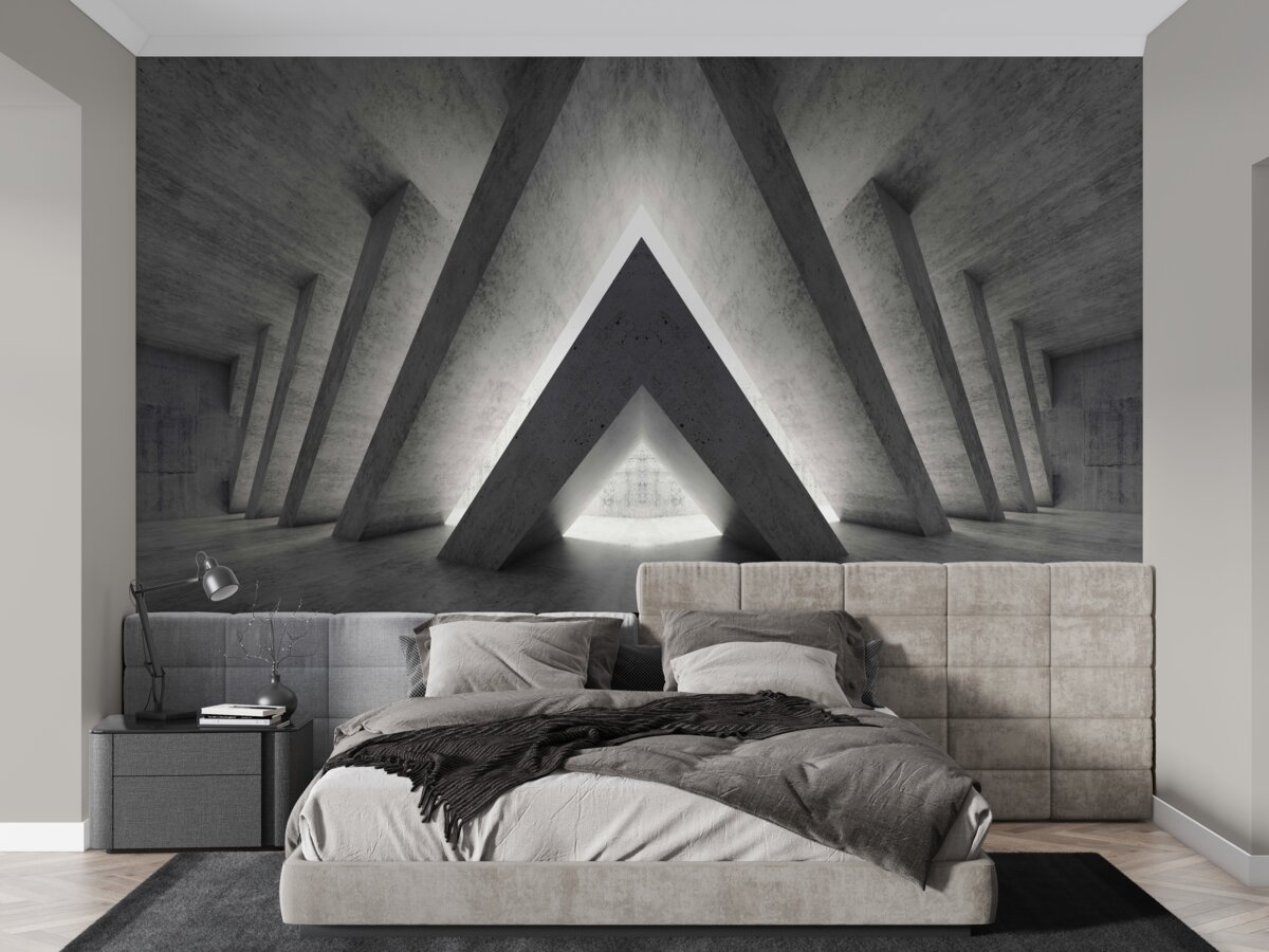 Fototapeta dlhá chodba vo futuristickom štýle