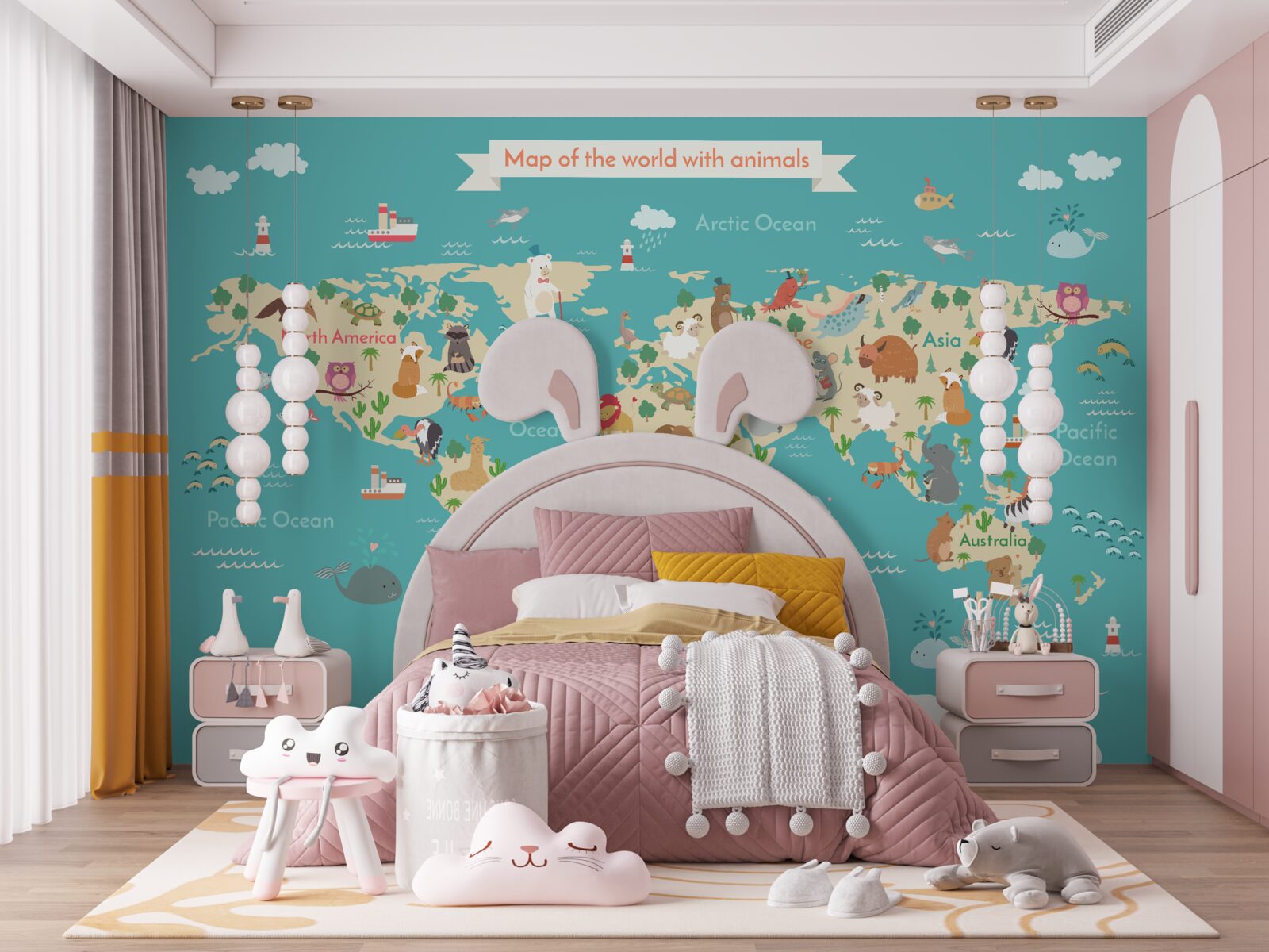 Fototapeta Mapa Sveta má rôzne detaily