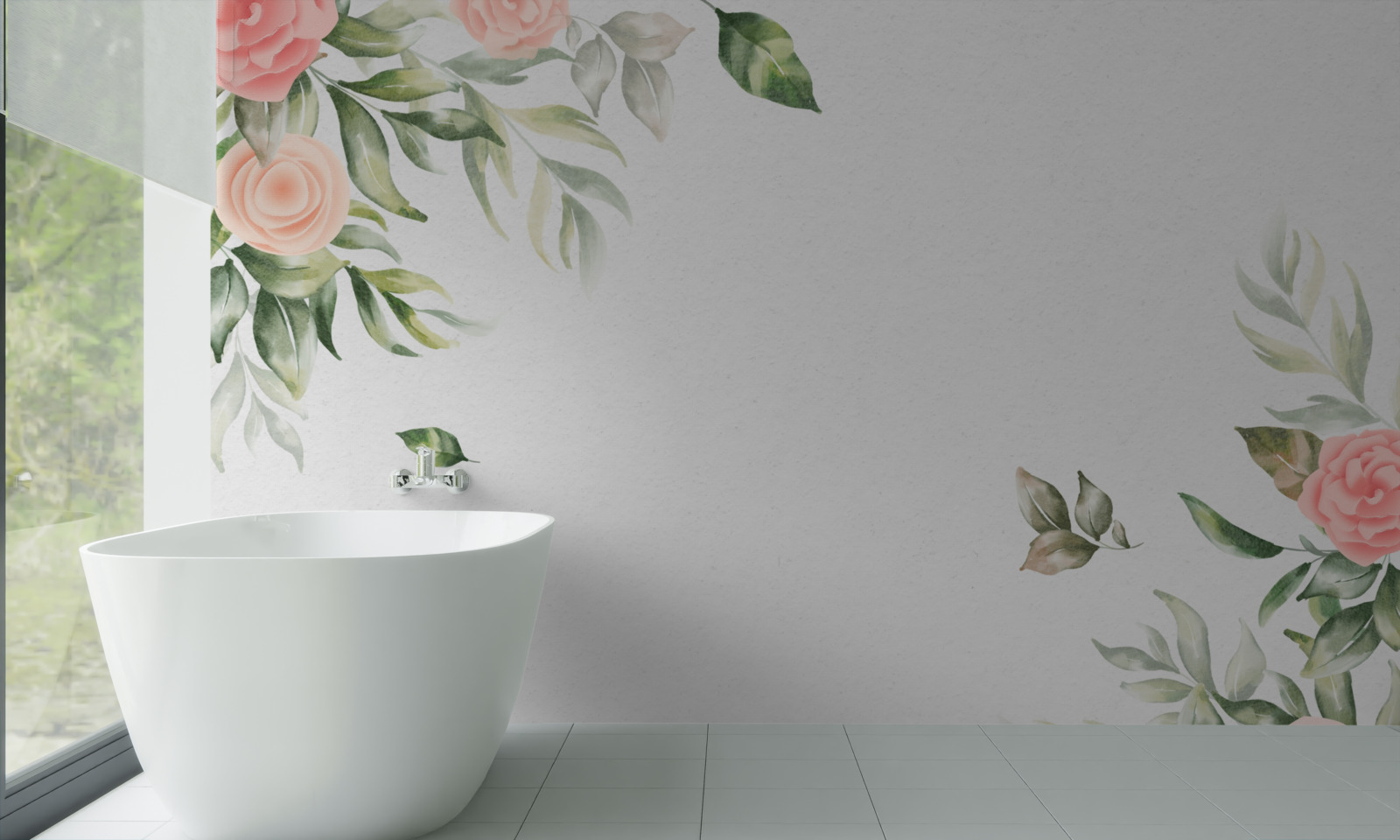 Fototapeta rafinované kvetinové zádie