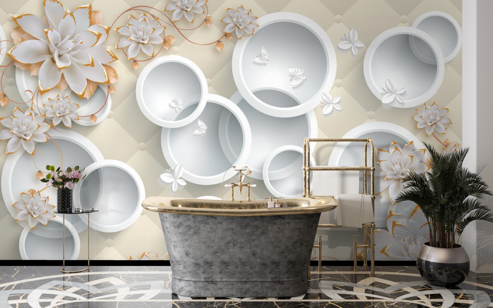 Fototapeta svetlé zádie sú biele omrvinky