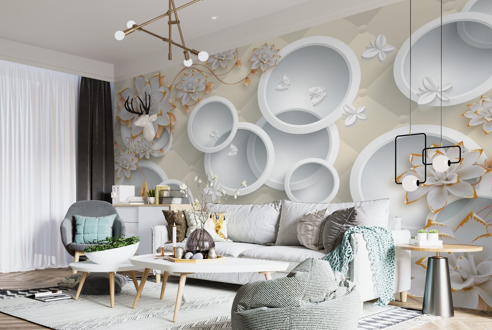 Fototapeta svetlé zádie sú biele omrvinky