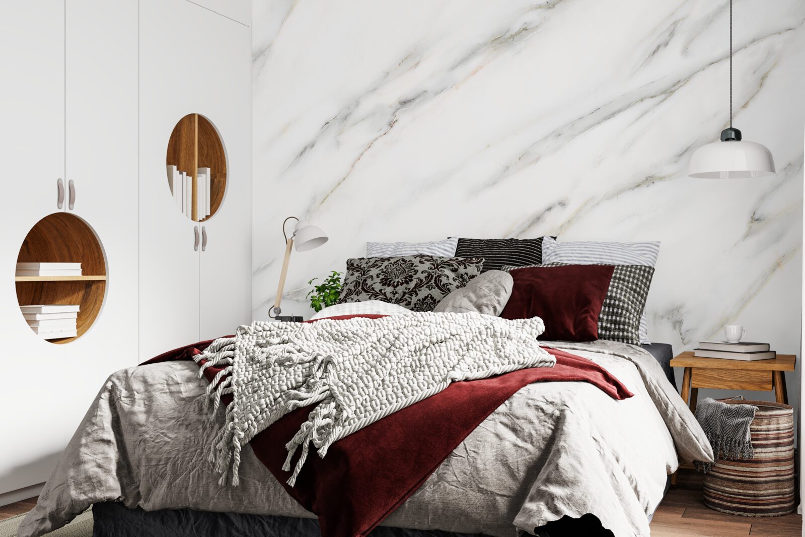 Fototapeta Pózy sú bielej a šedej farby