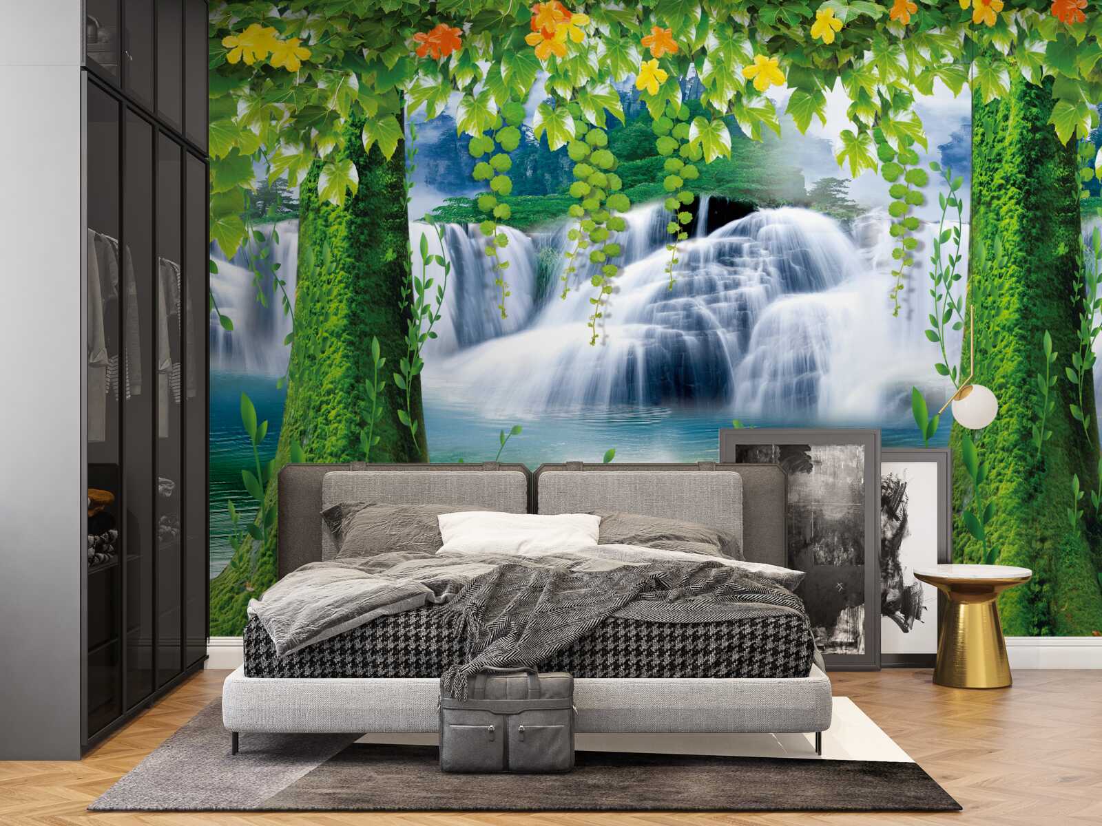 Fototapeta krásne stupňovité vodopády