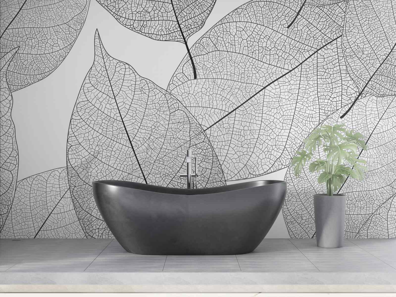 Fototapeta priehľadné veľké listy