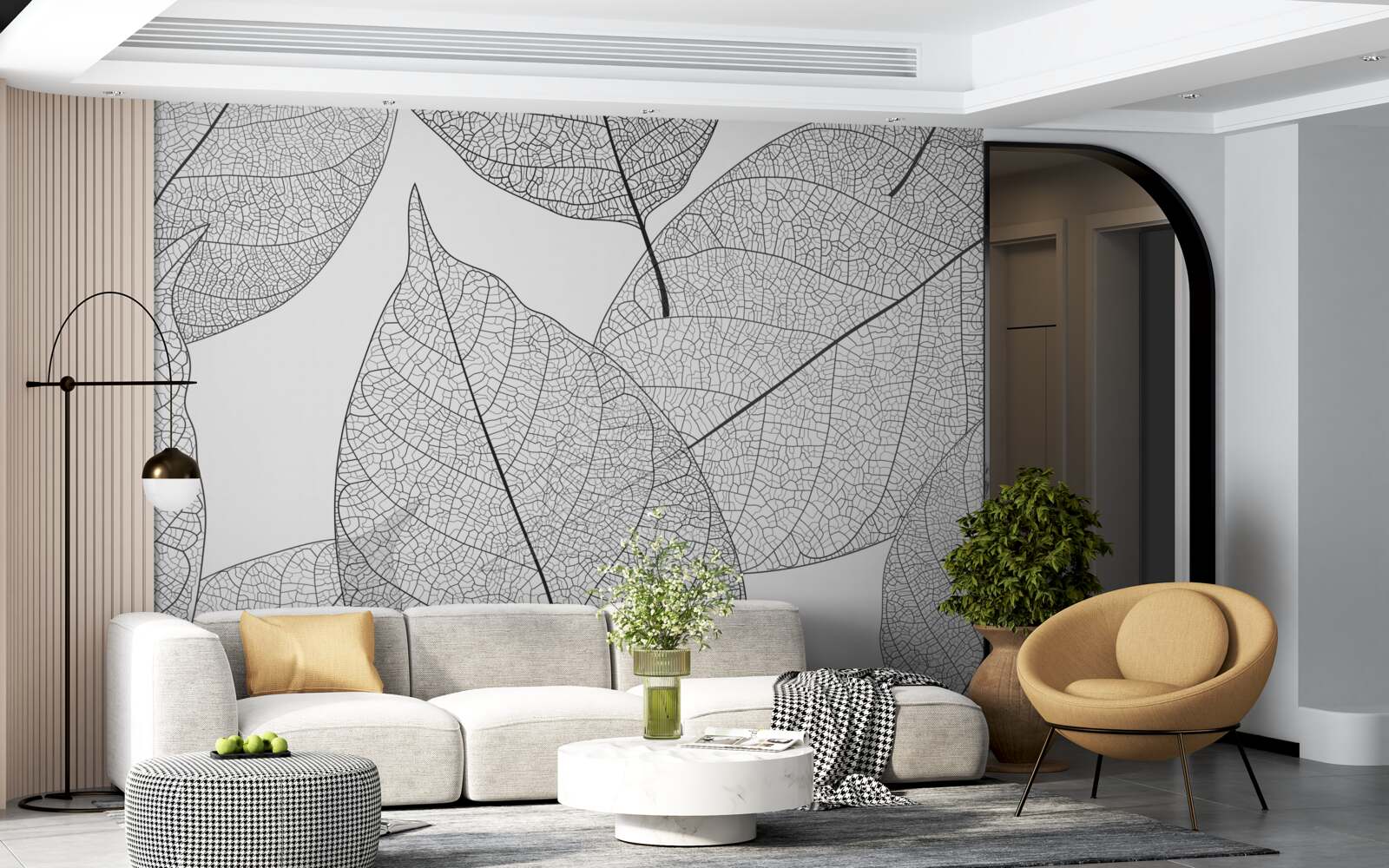 Fototapeta priehľadné veľké listy