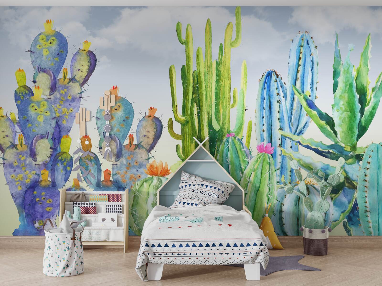 Fototapeta Veľké kaktusy v rôznych farbách