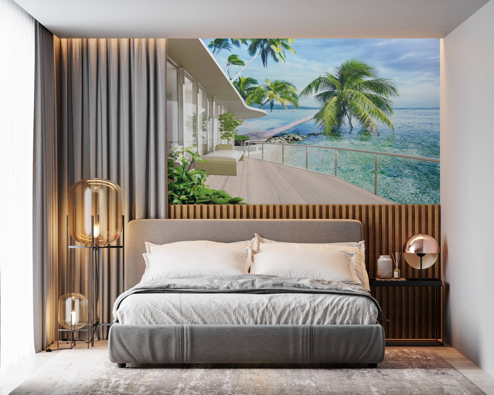 Fototapeta dom pri pobrežia