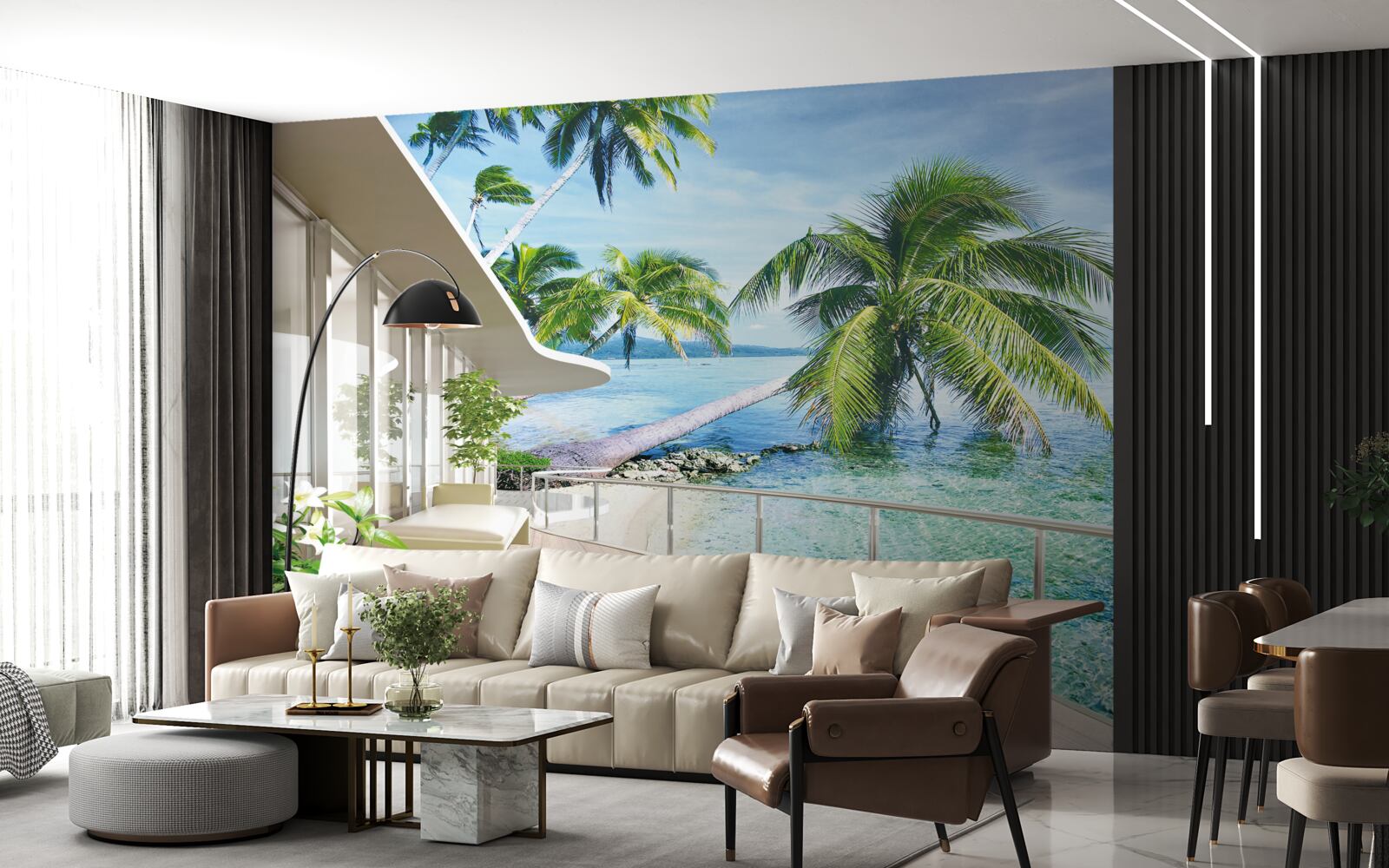 Fototapeta dom pri pobrežia