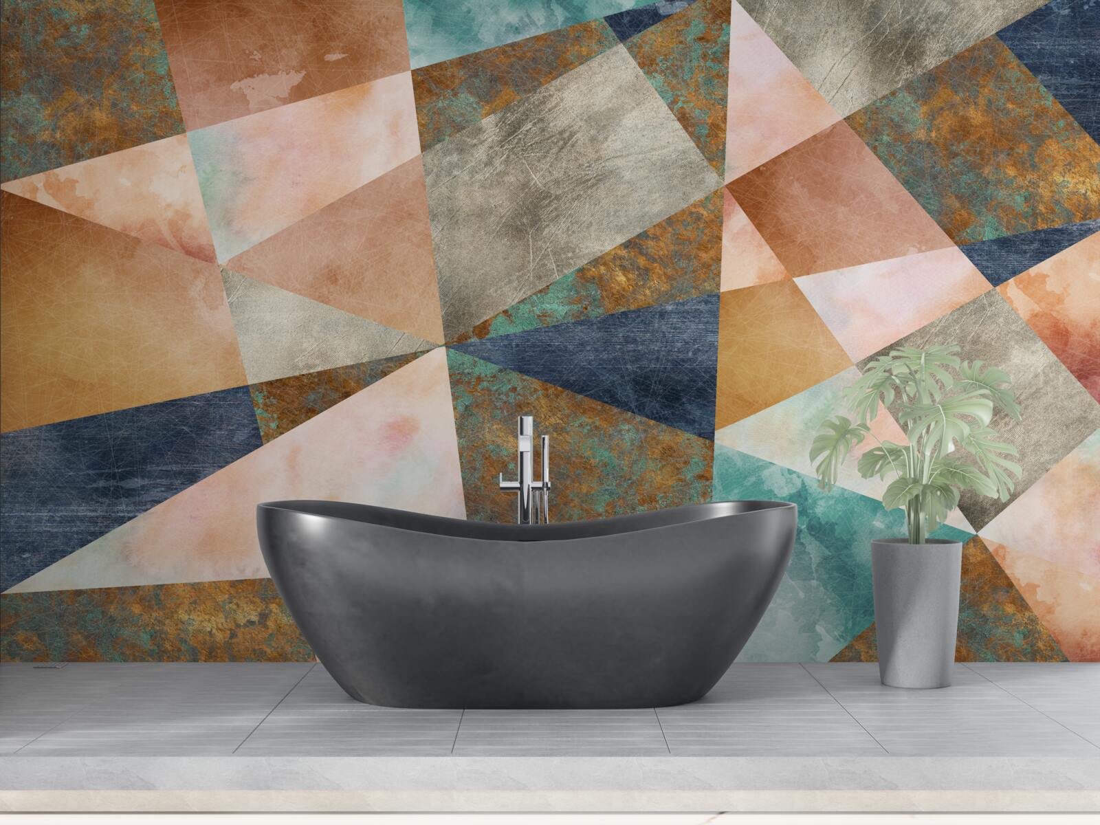 Fototapeta geometrické tvary v rôznych farbách