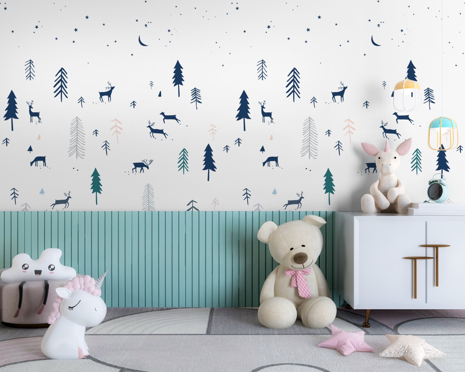 Fototapeta detská tapeta v minimalistickom štýle