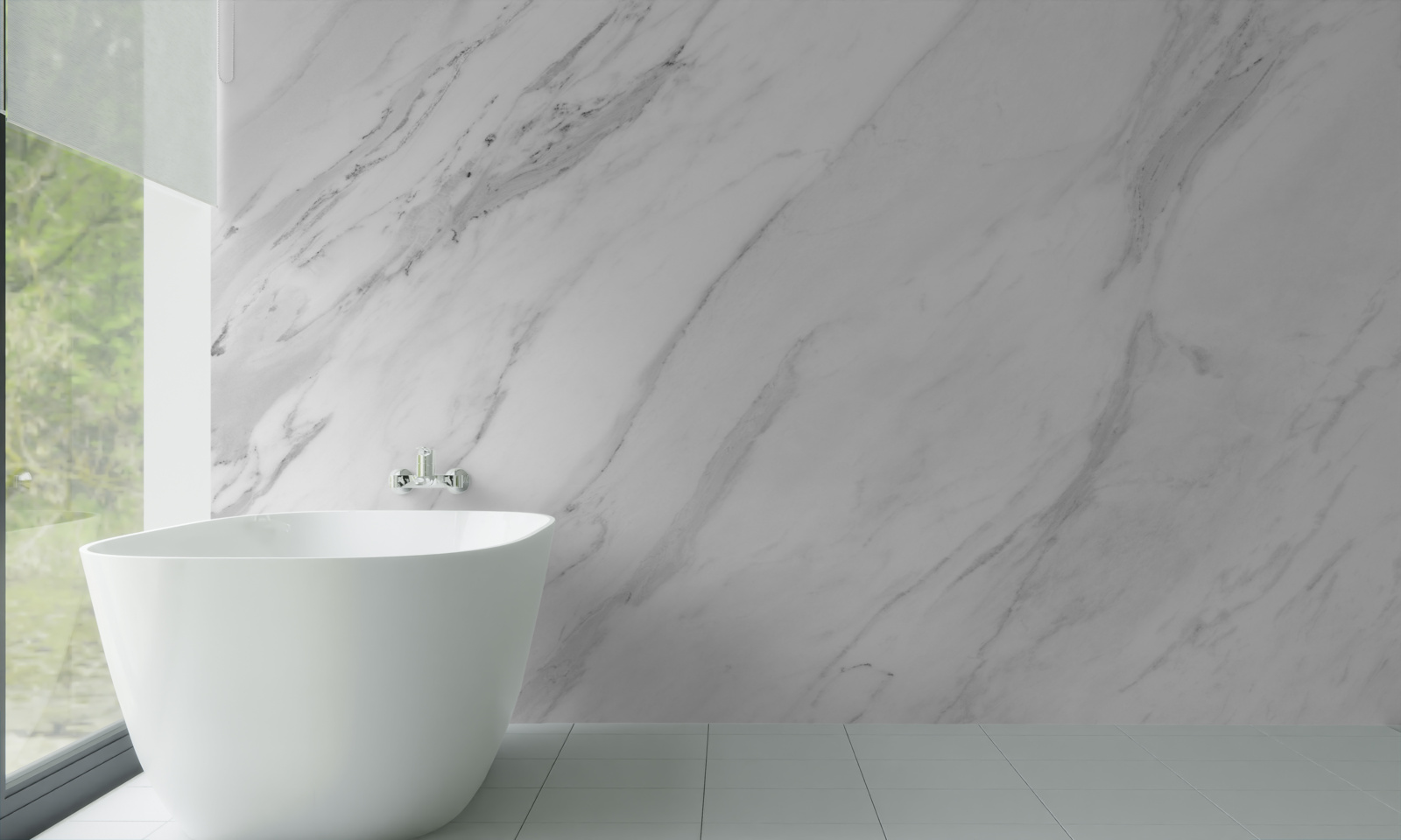 Fototapeta sivobiely mramor