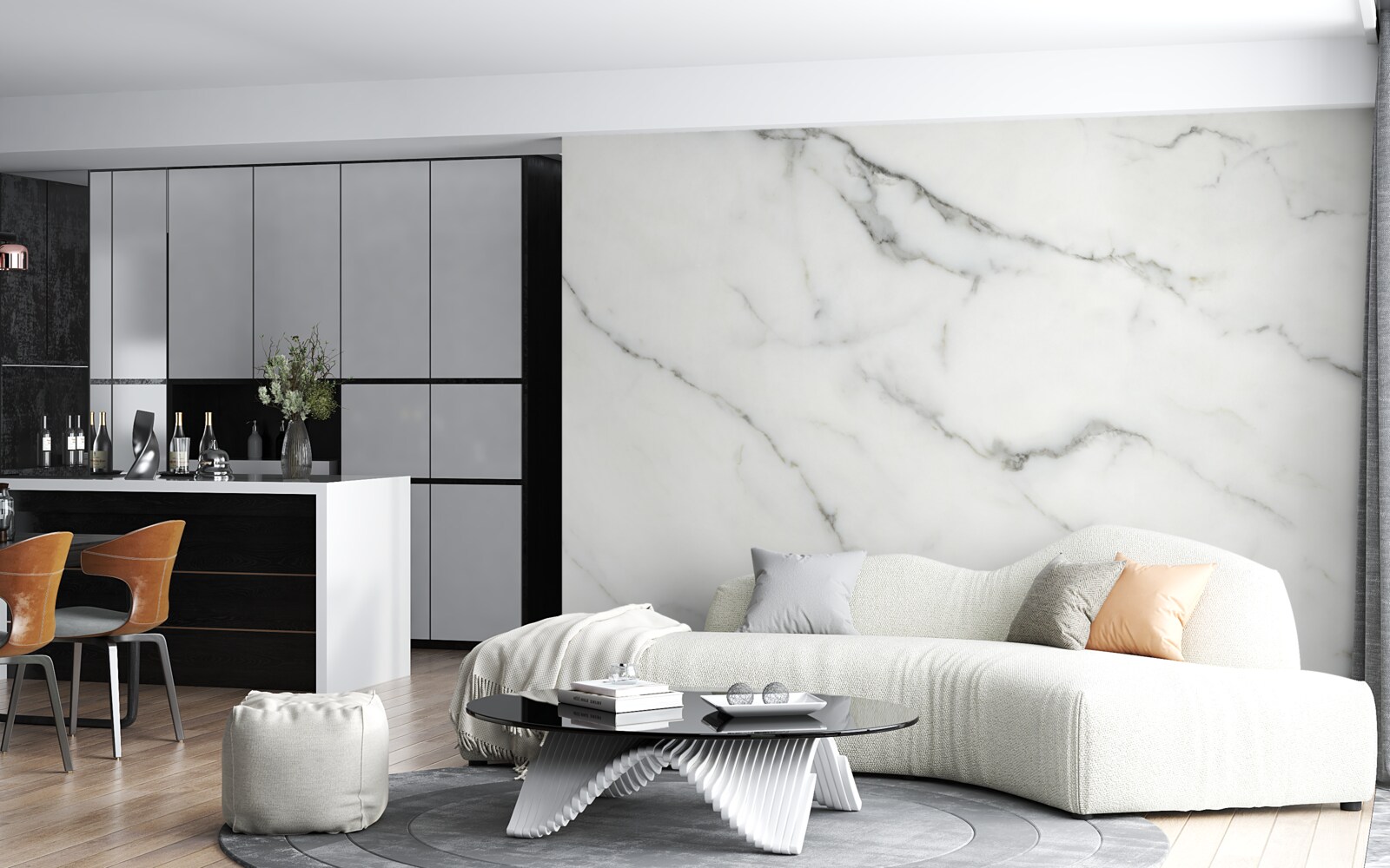 Fototapeta biele mramorové zadie