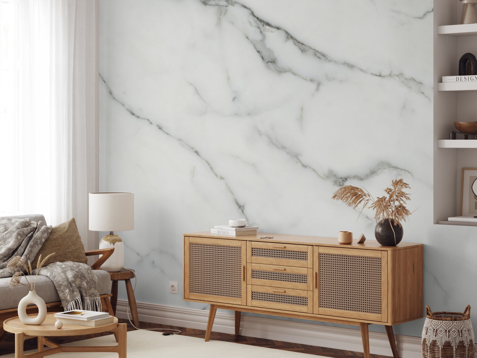 Fototapeta biele mramorové zadie