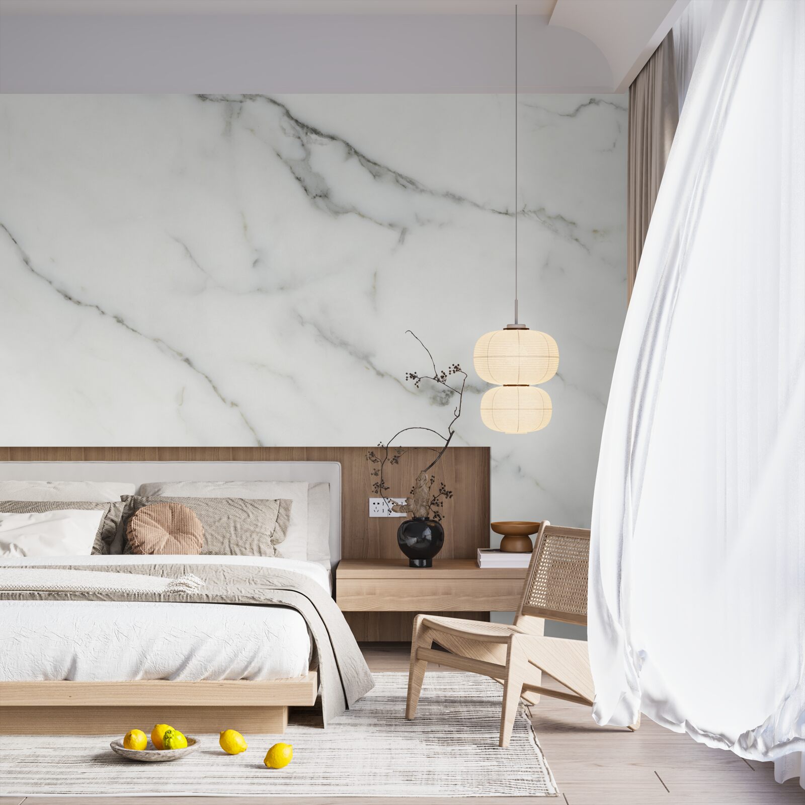 Fototapeta biele mramorové zadie