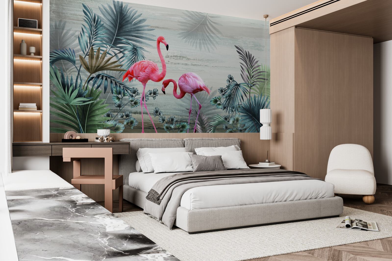 Fototapeta škvrny v rôznych farbách sú oddelené listami