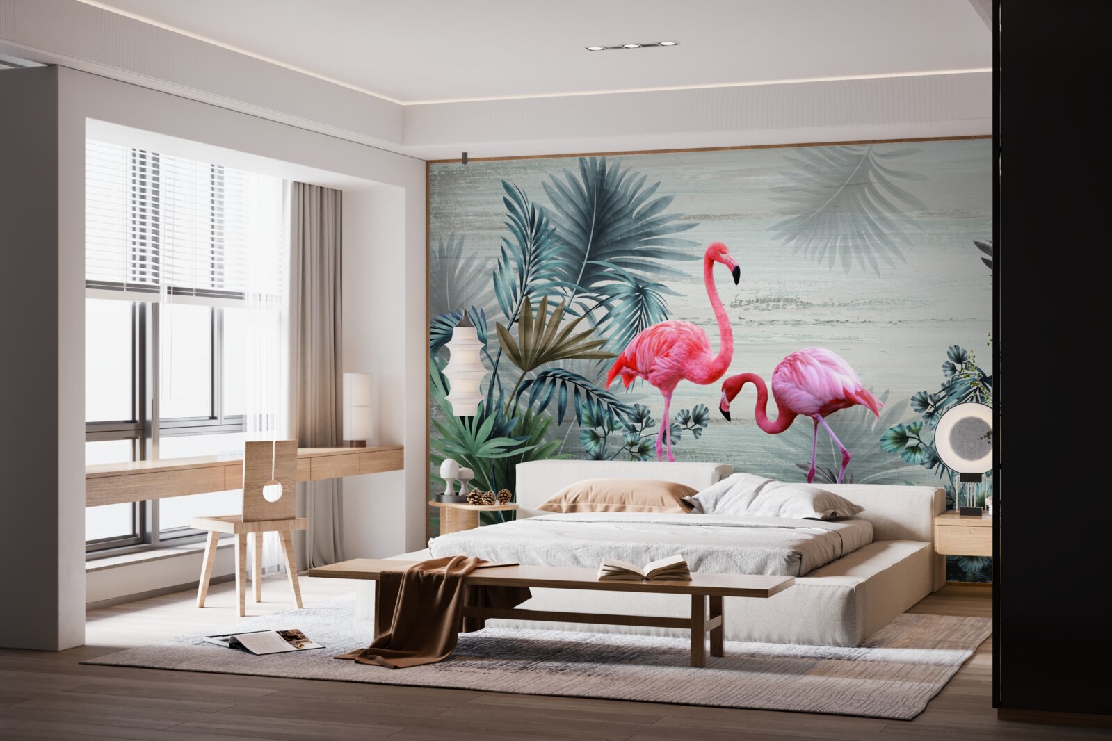 Fototapeta škvrny v rôznych farbách sú oddelené listami