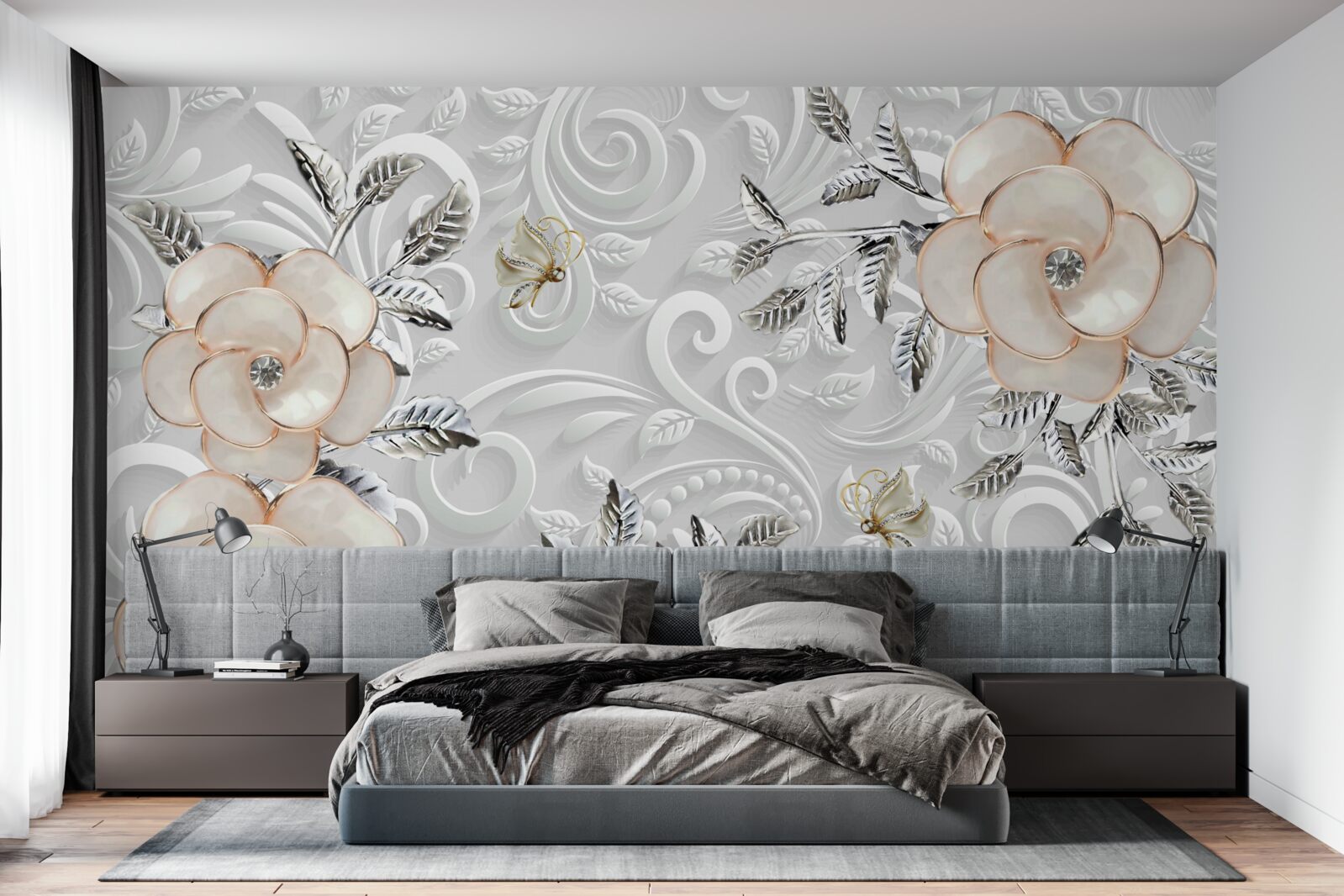 Fototapeta krémové ruže