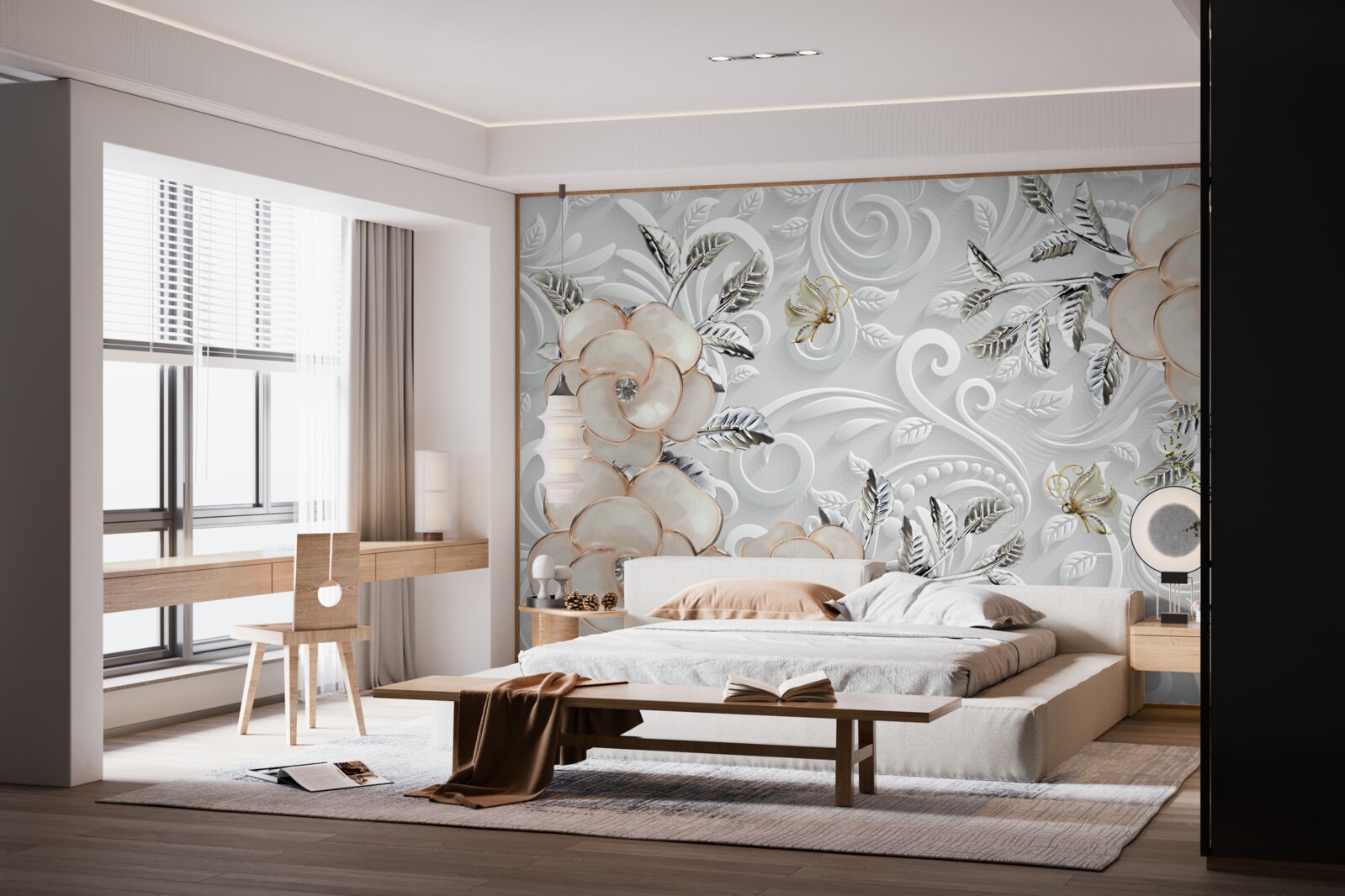 Fototapeta krémové ruže