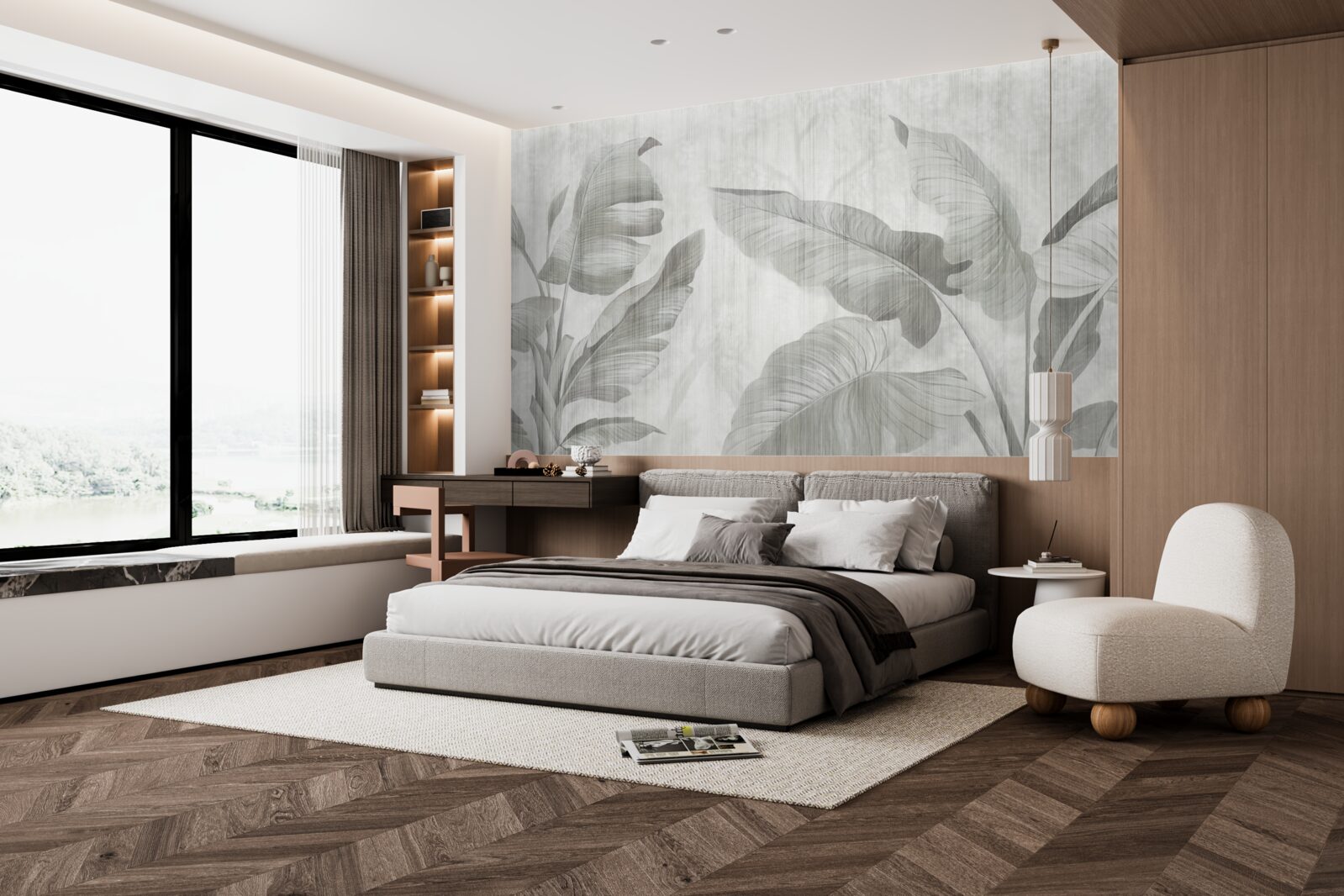 Fototapeta tropické palmové listy