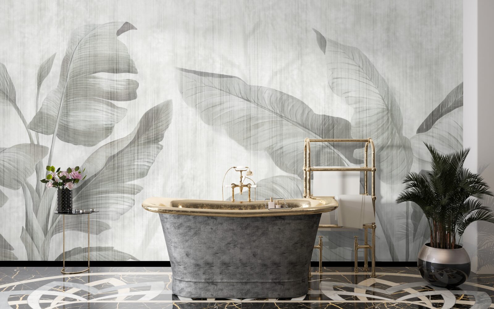 Fototapeta tropické palmové listy