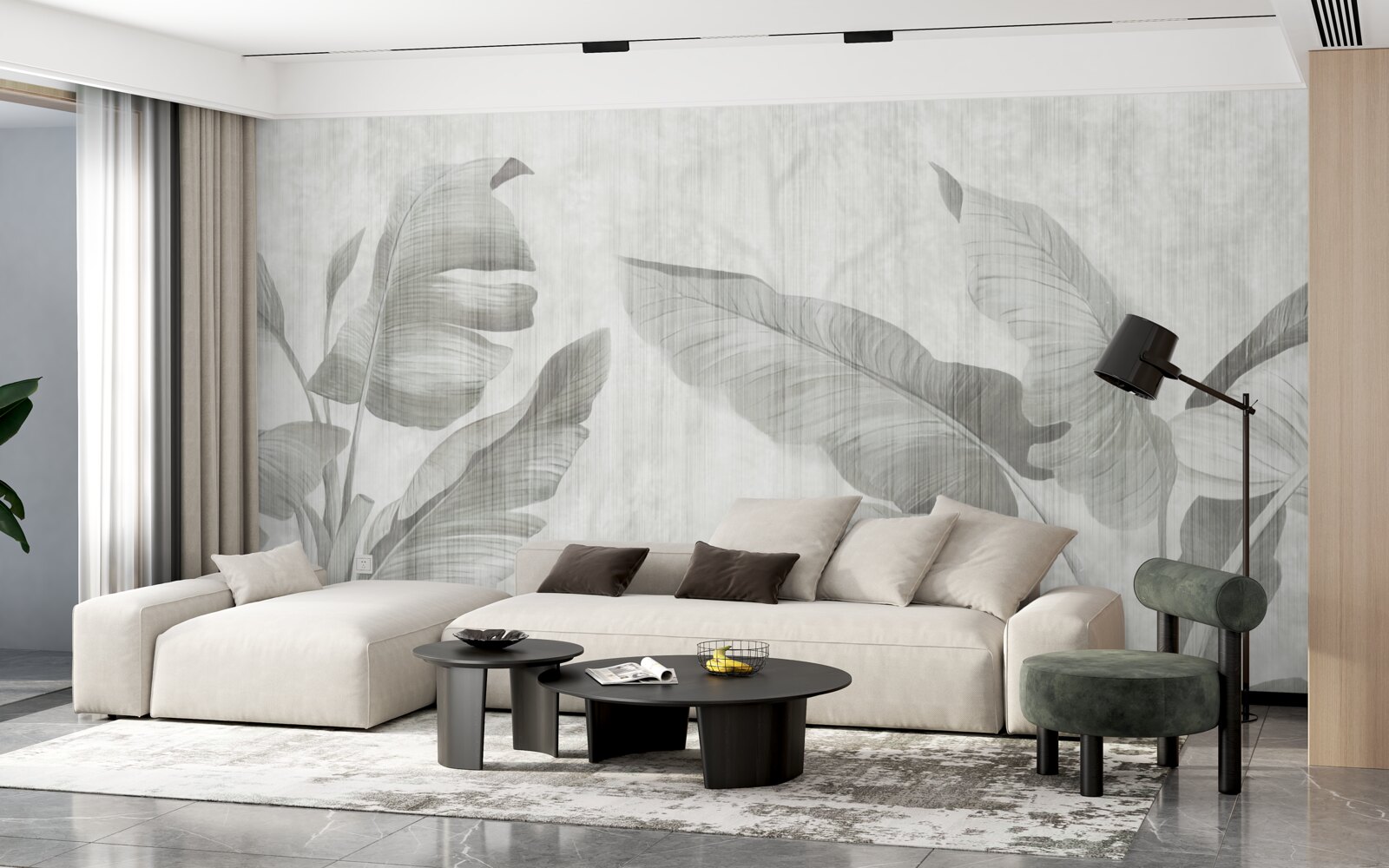 Fototapeta tropické palmové listy