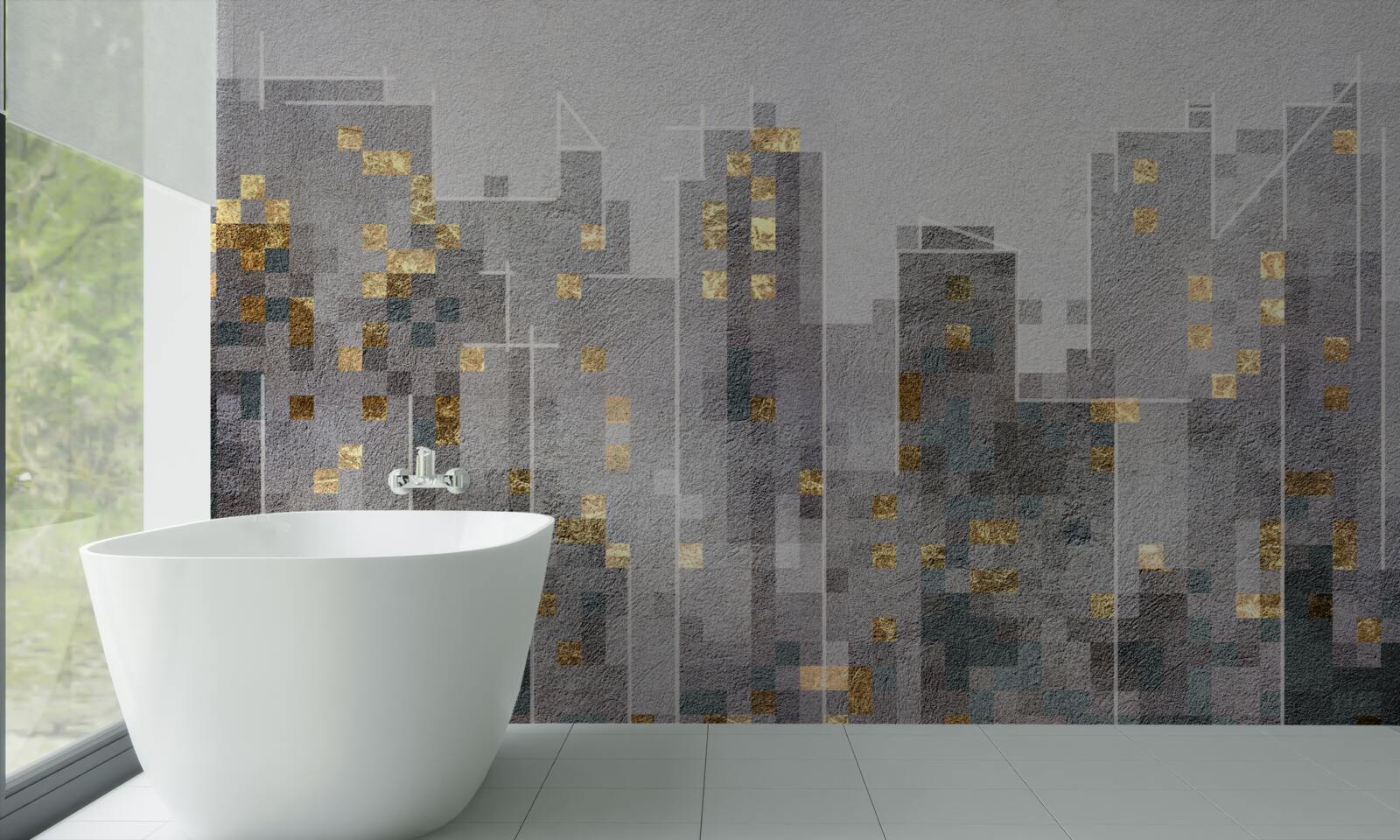 Fototapeta mrakodrapov obrysy