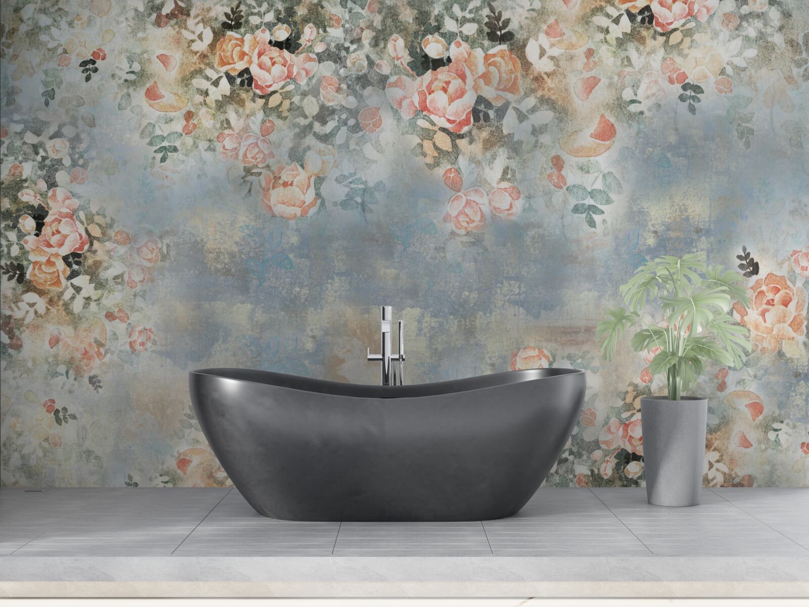 Fototapeta kvetinové zádie za posteľnú spodnú bielizeň