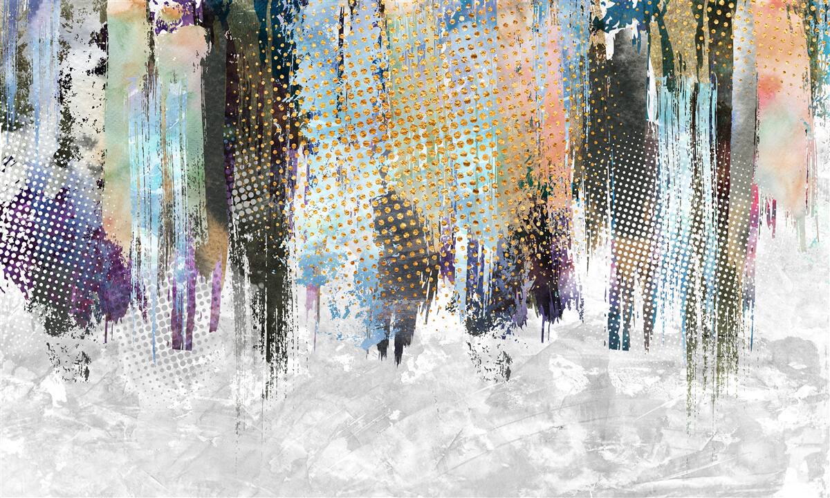 Fototapeta dekoratívny dzajn interiéru v malebnom štýle