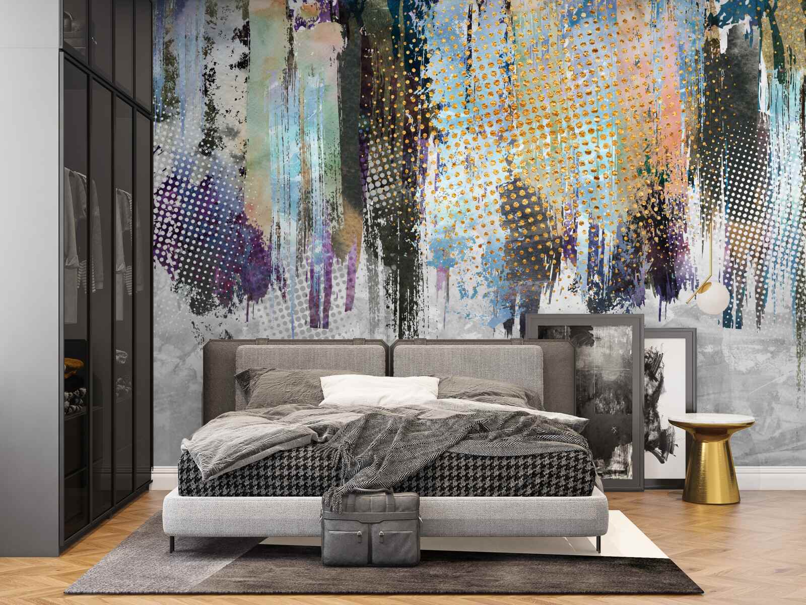 Fototapeta dekoratívny dzajn interiéru v malebnom štýle