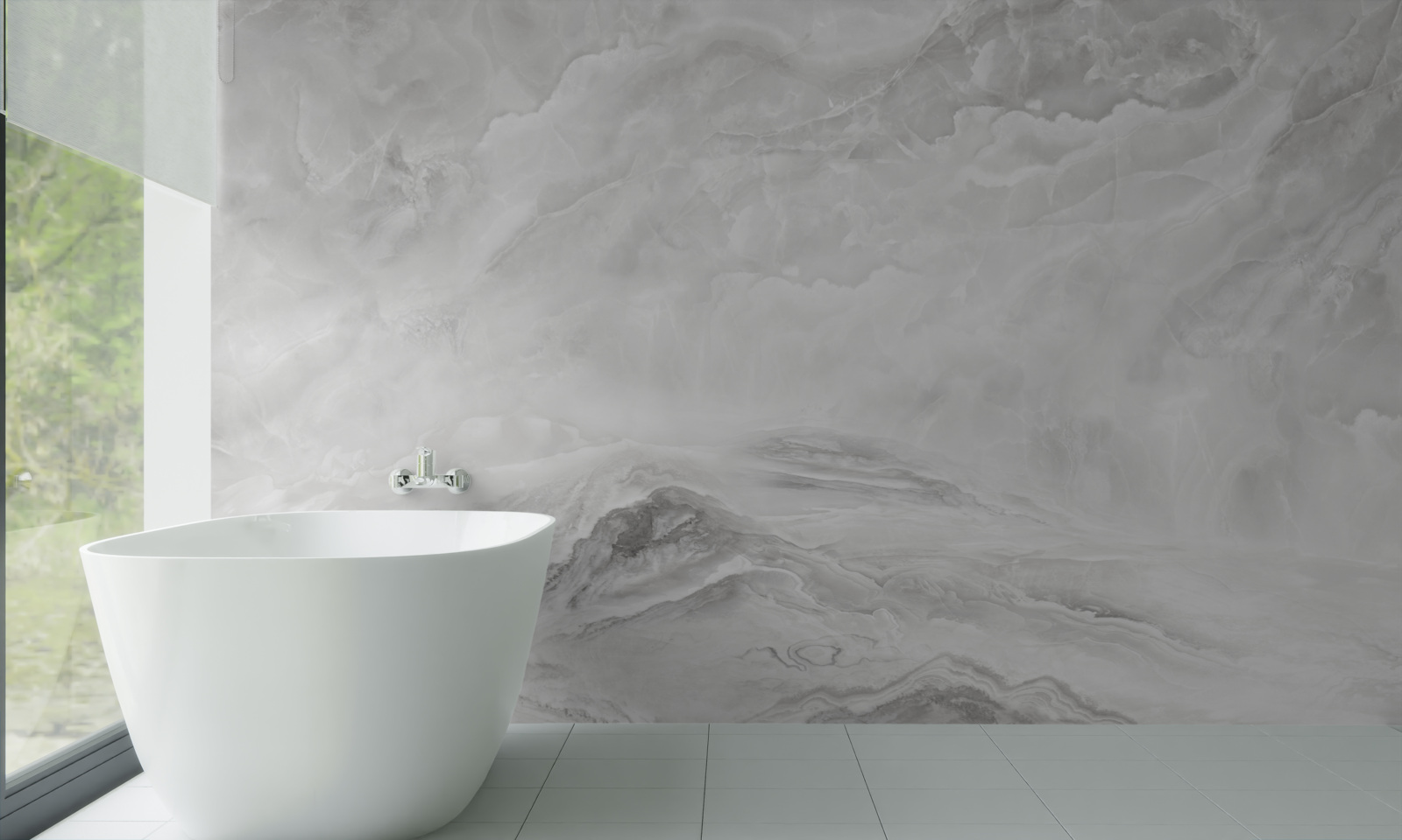 Fototapeta pózy sú bielou mramorovou textúrou