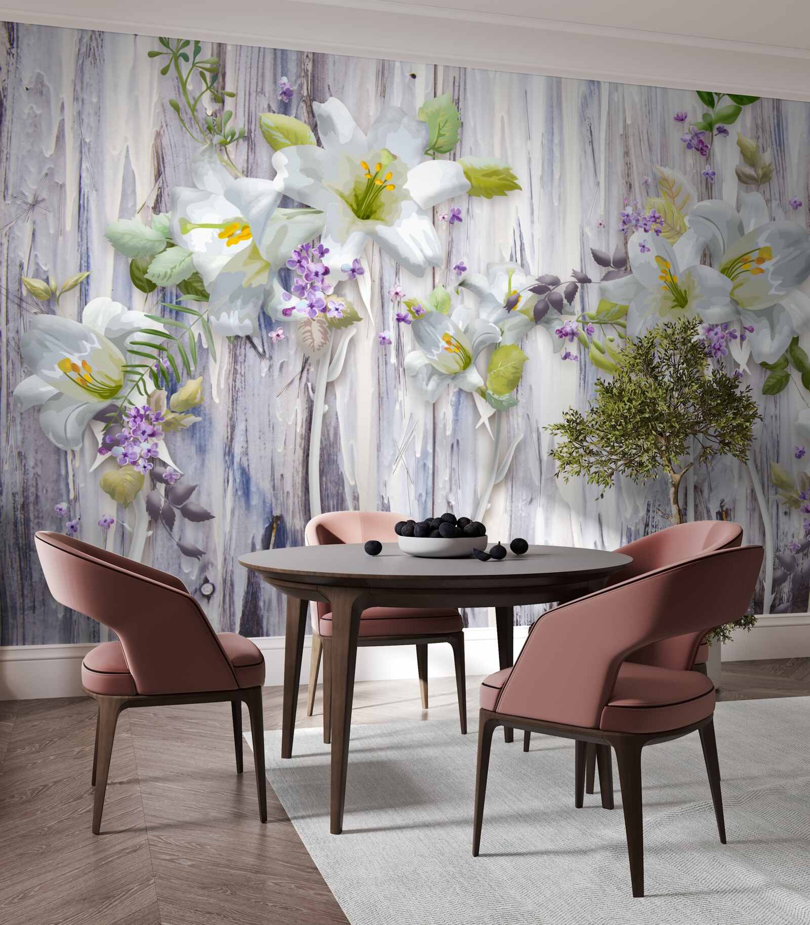 Fototapeta biele ľalie vynikajú zo všetkých druhov kvetov