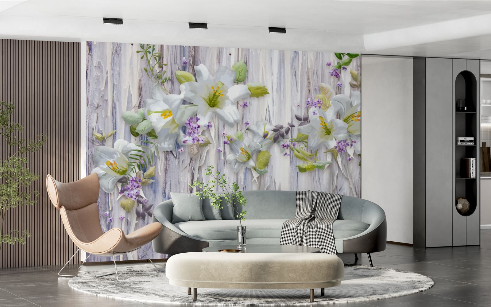 Fototapeta biele ľalie vynikajú zo všetkých druhov kvetov