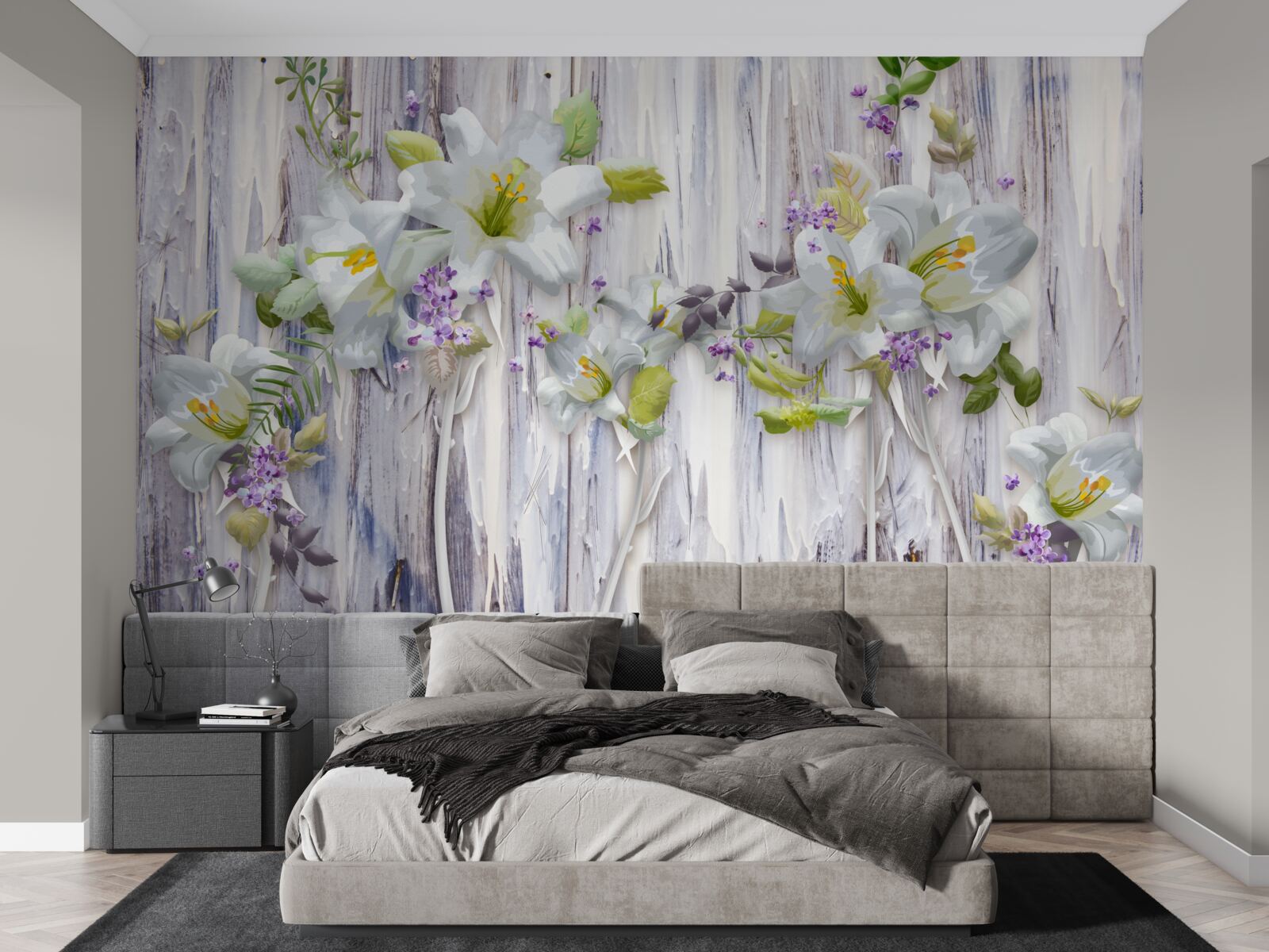 Fototapeta biele ľalie vynikajú zo všetkých druhov kvetov