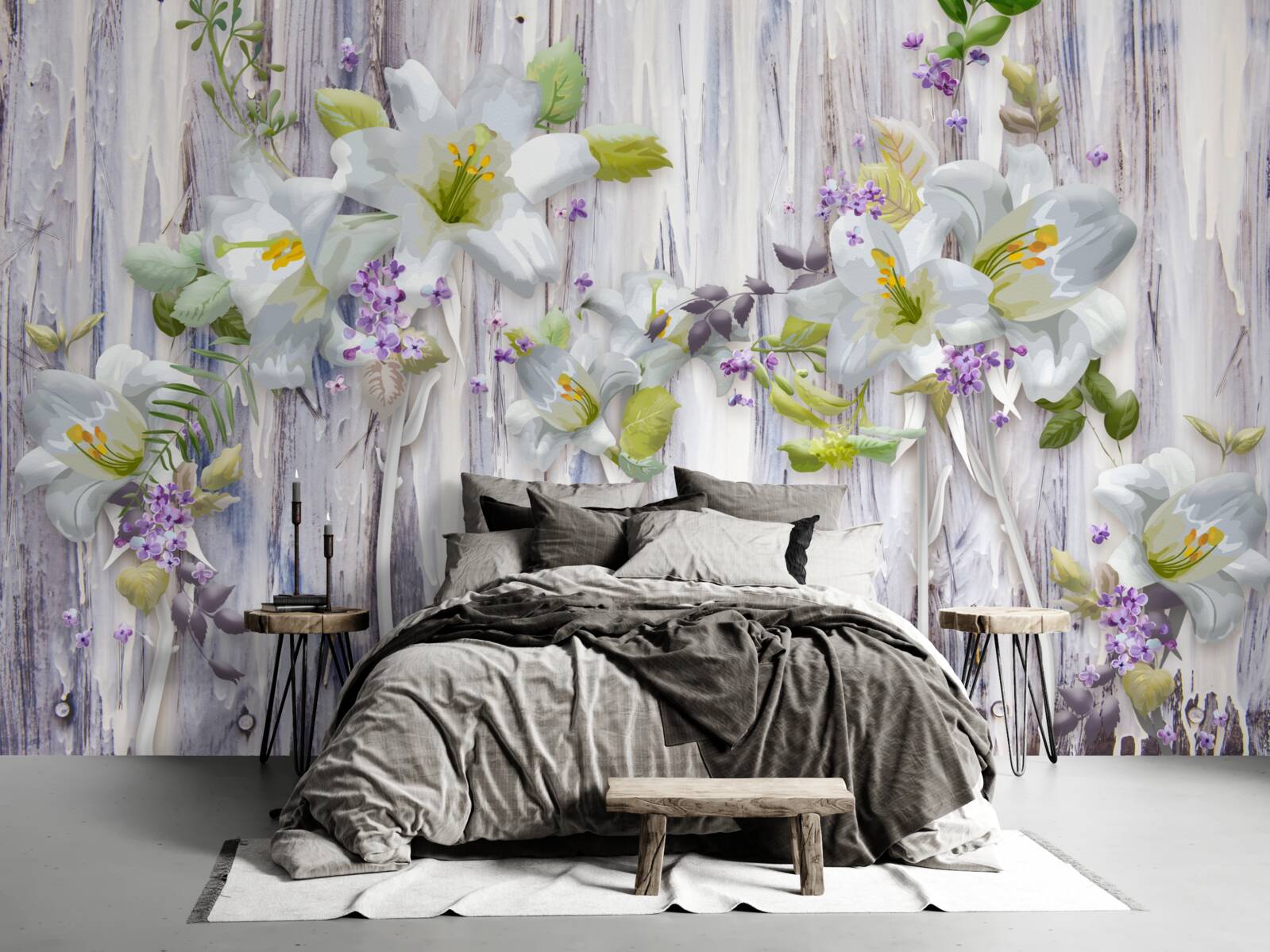 Fototapeta biele ľalie vynikajú zo všetkých druhov kvetov