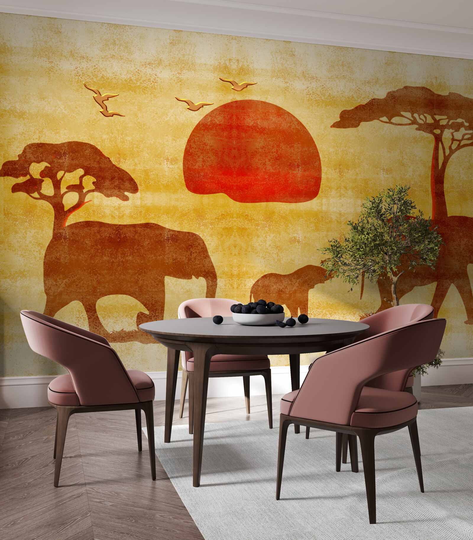 Fototapeta Rodina slona afrického